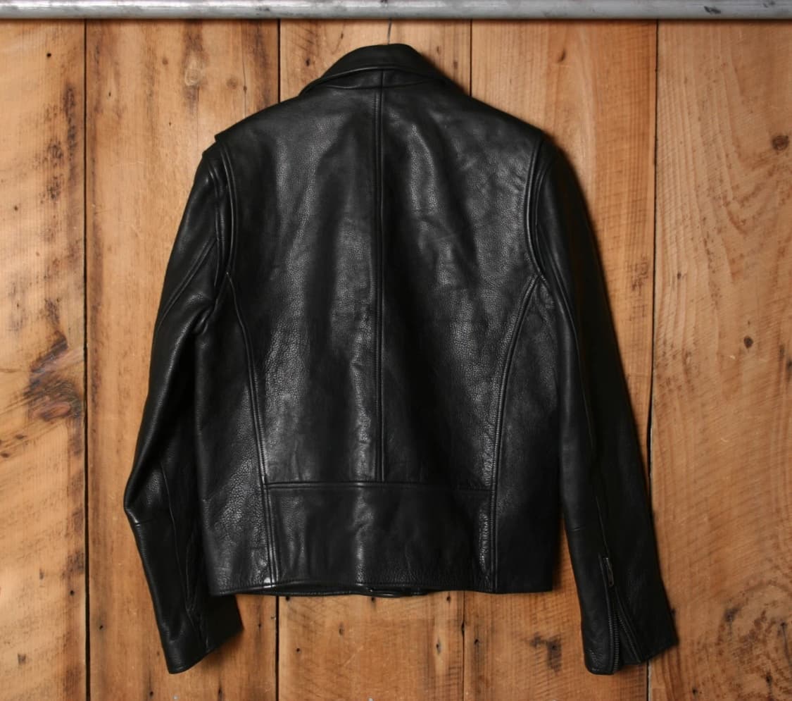 갭 블랙 가죽 더블 라이더 자켓 상품이미지10