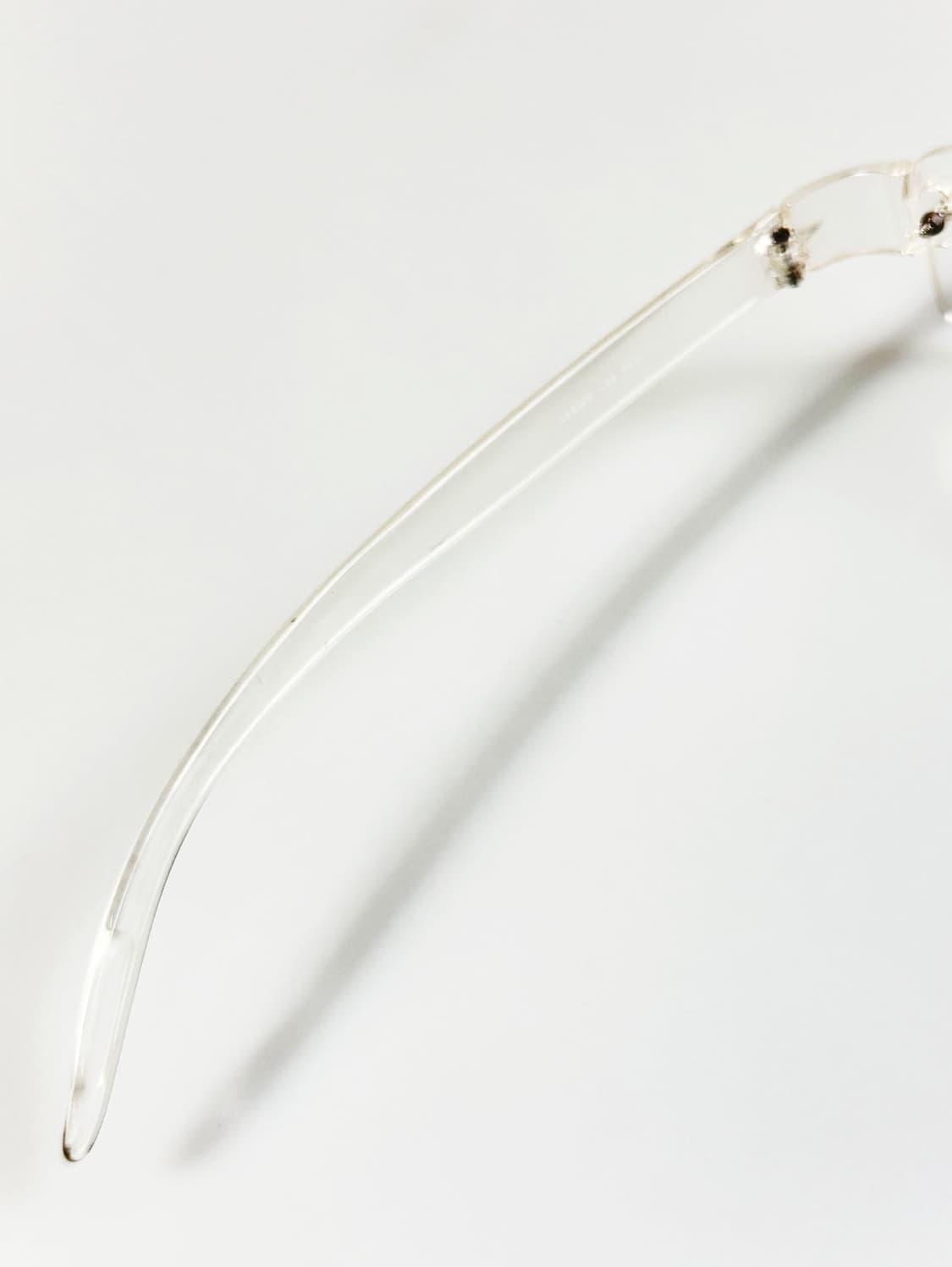 DARK 무테 스퀘어 클리어 프레임 빈티지 안경 상품이미지7