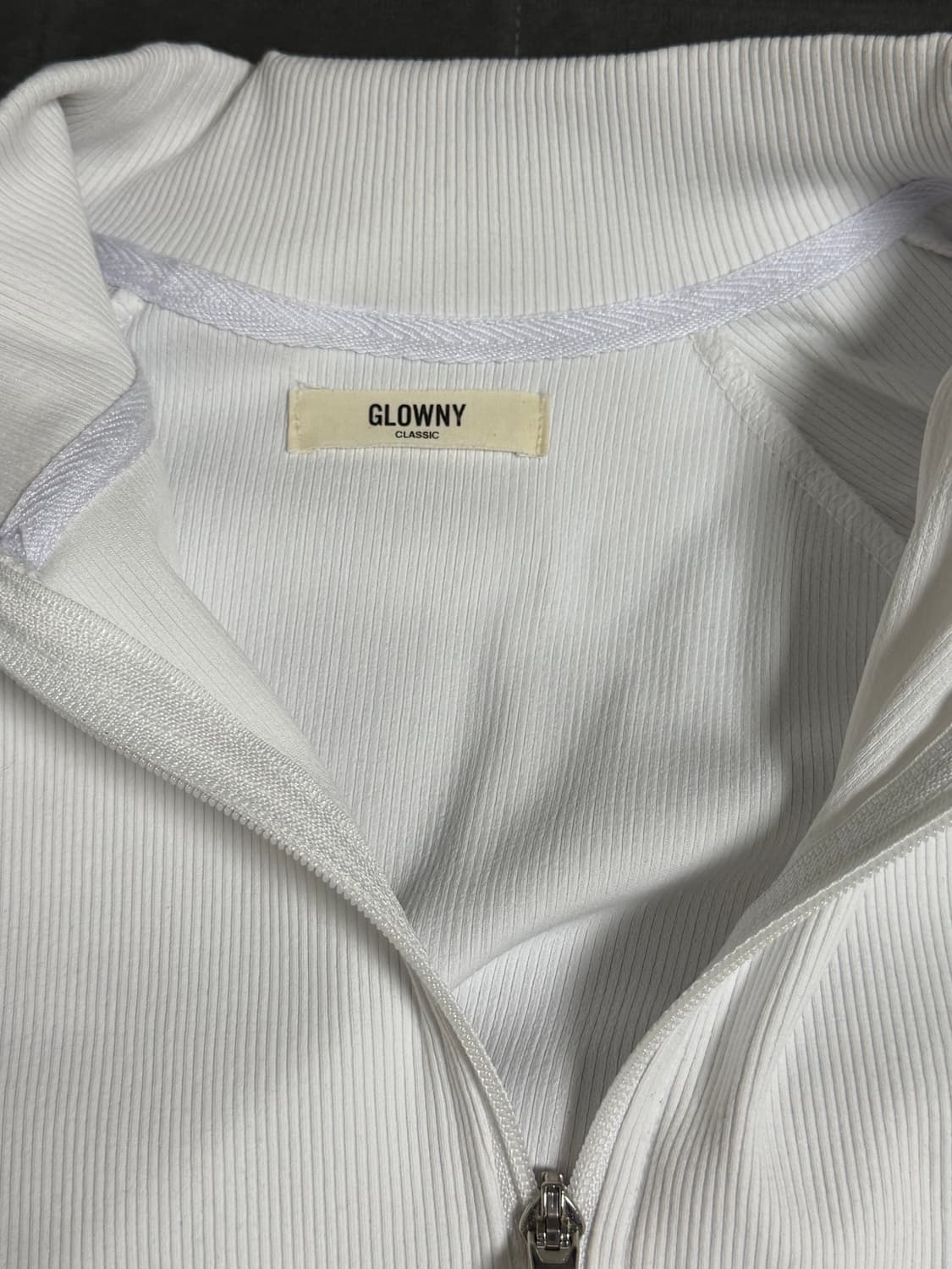 글로니 클래식 트랙 집업 G CLASSIC TRACK ZIP-UP 화이트 상품이미지5