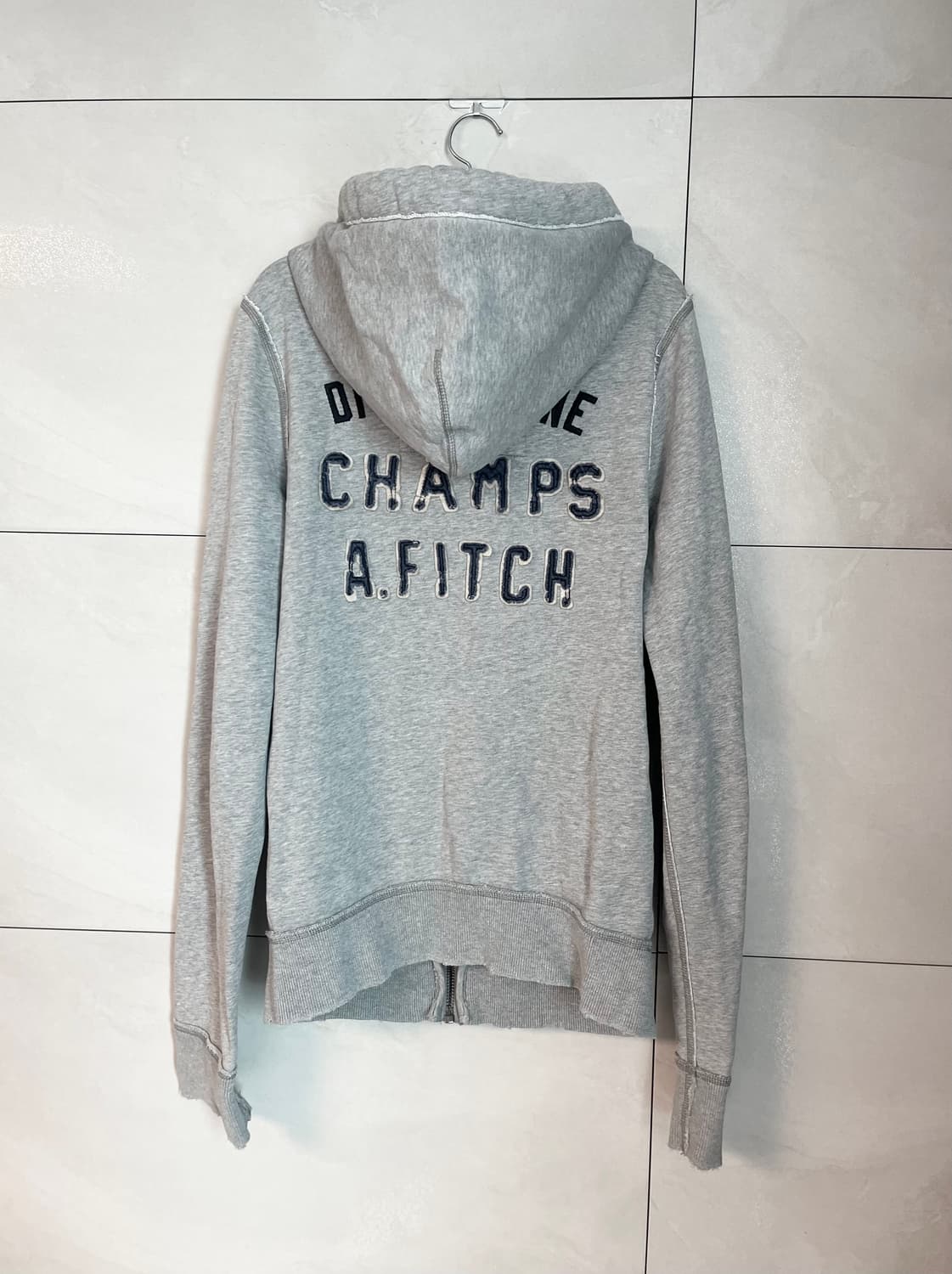 아베크롬비 데님 디테일 후드집업 그레이 [M] 상품이미지4