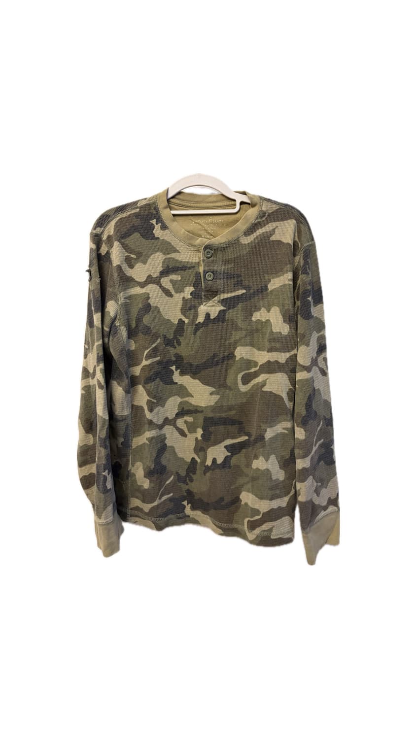 Camo Waffle Knit Long-Sleeve 상품이미지1