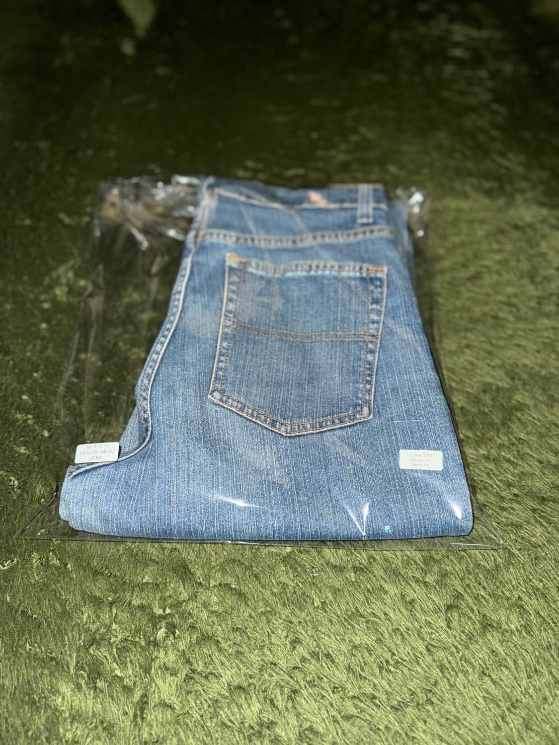 L.L.Bean 엘엘빈 재팬 클래식 핏 빈티지 워싱 데님 팬츠 인디고 상품이미지10