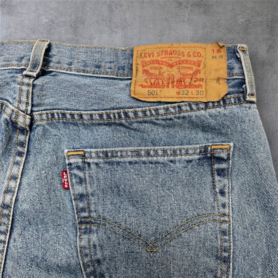 리바이스 Levi’s 501 오리지널 라이트블루 데님 팬츠 W32L30 상품이미지7