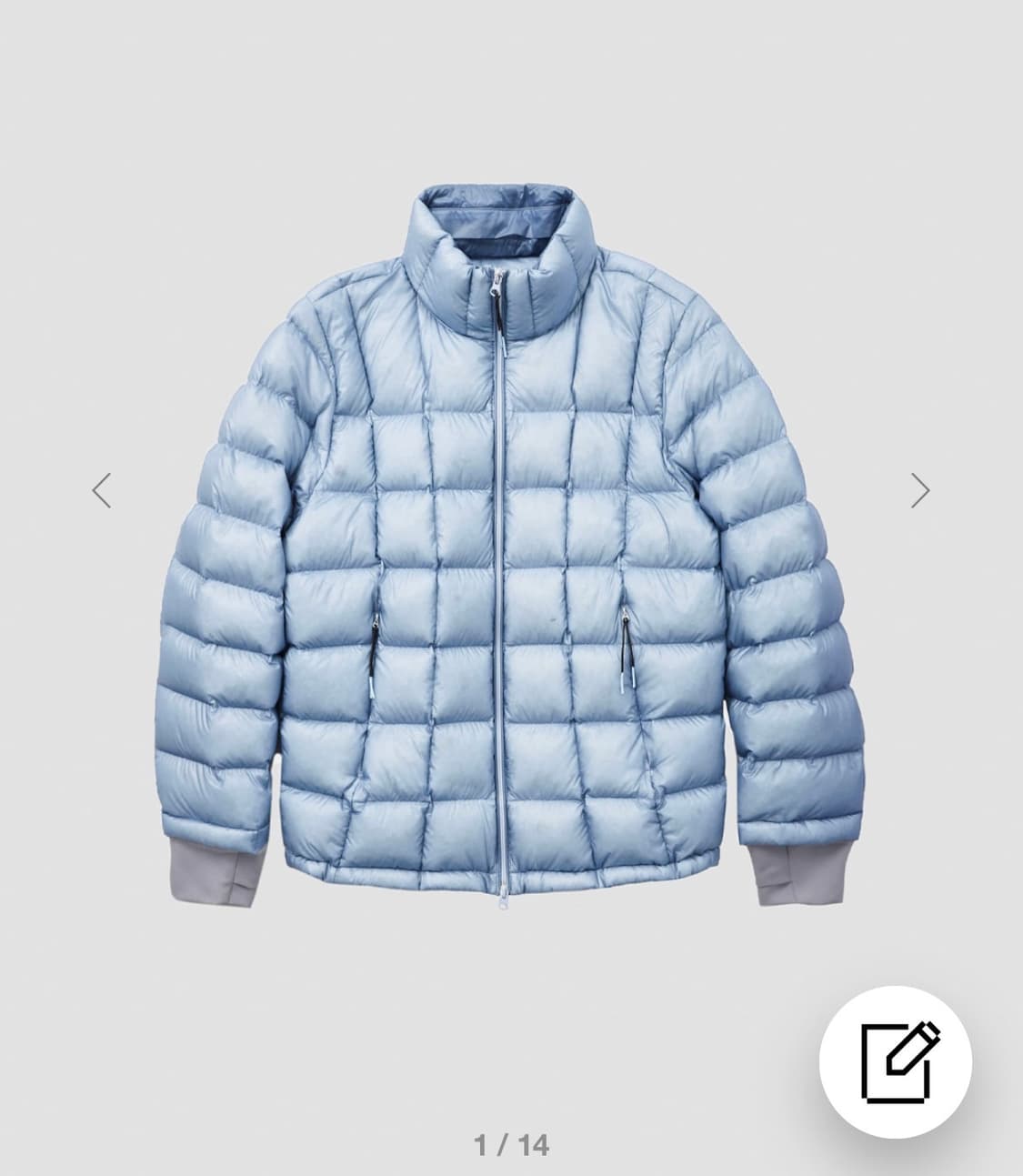 999휴머니티 MODULAR LIGHT 구스푸퍼 경량패딩 스카이블루 블루 상품이미지1