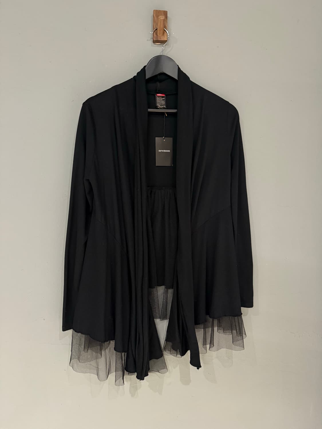 tulle layered drape collar cardign 상품이미지4