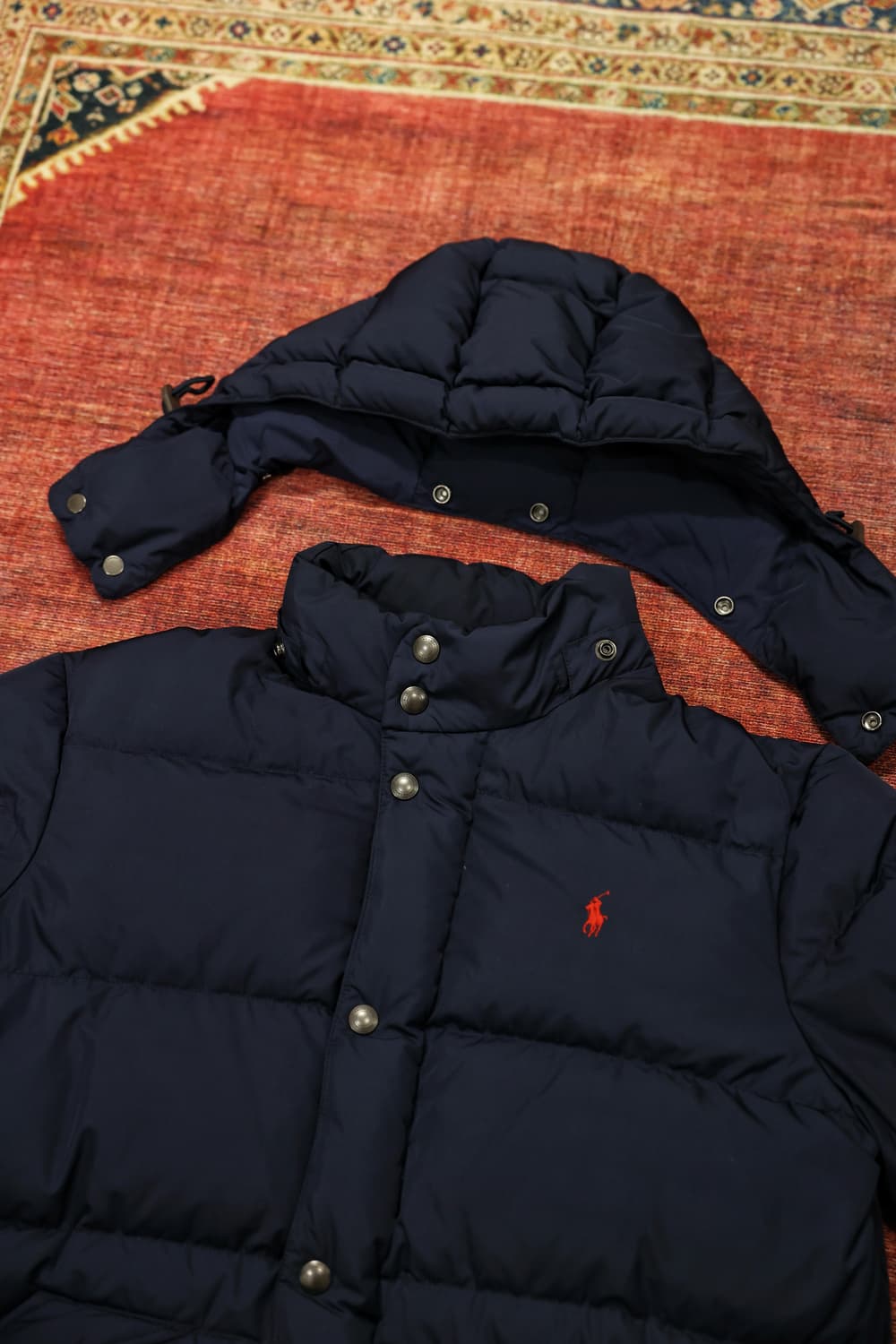 폴로랄프로렌 패딩 네이비 판매 상품이미지3