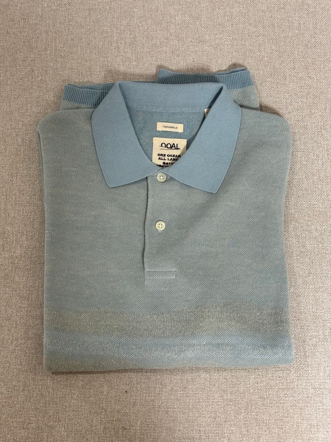 나나미카 니트 폴로 스웨터 삭스 M 사이즈 상품이미지2