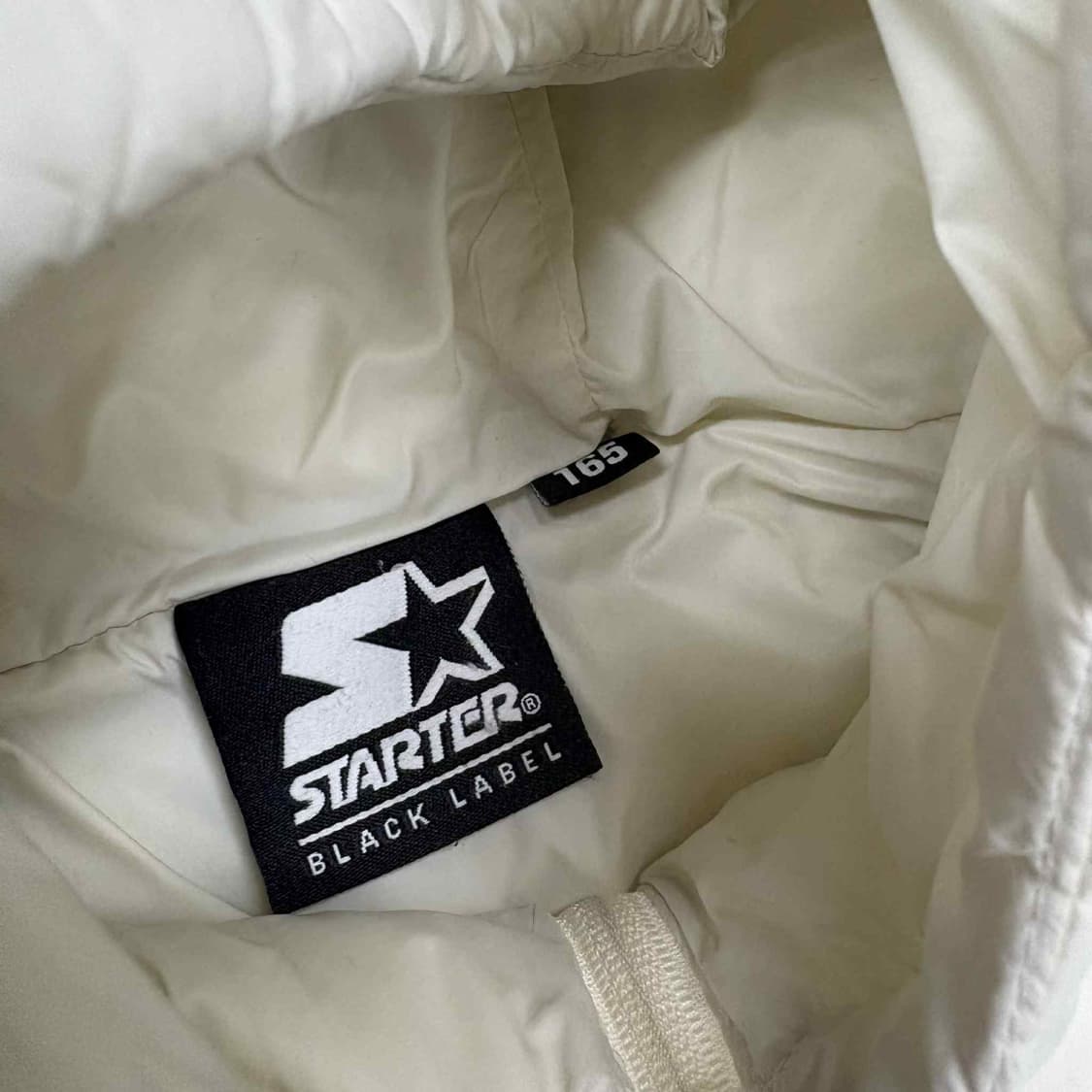 스타터 화이트 경량 후드 패딩 자켓 점퍼 상품이미지4