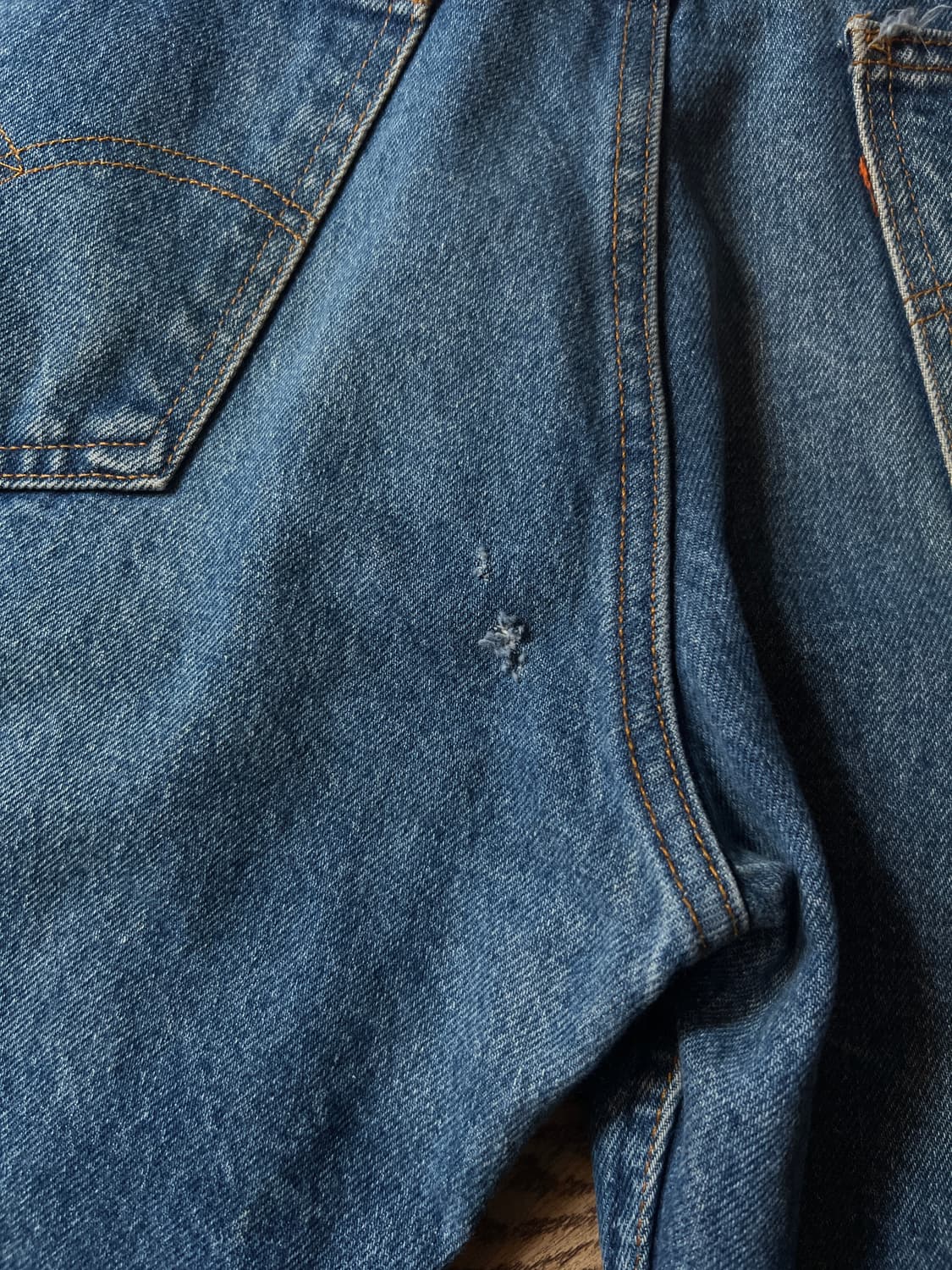 [36]80's 리바이스 USA 20517-0217 오렌지탭 플레어진 상품이미지8