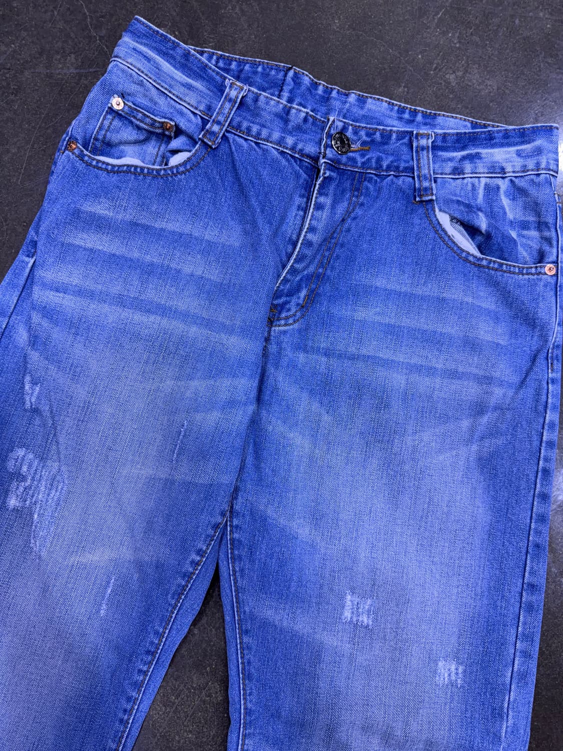 리바이스 523 레귤러 스트레이트핏 빈티지 데미지 워싱 데님팬츠 32 상품이미지3