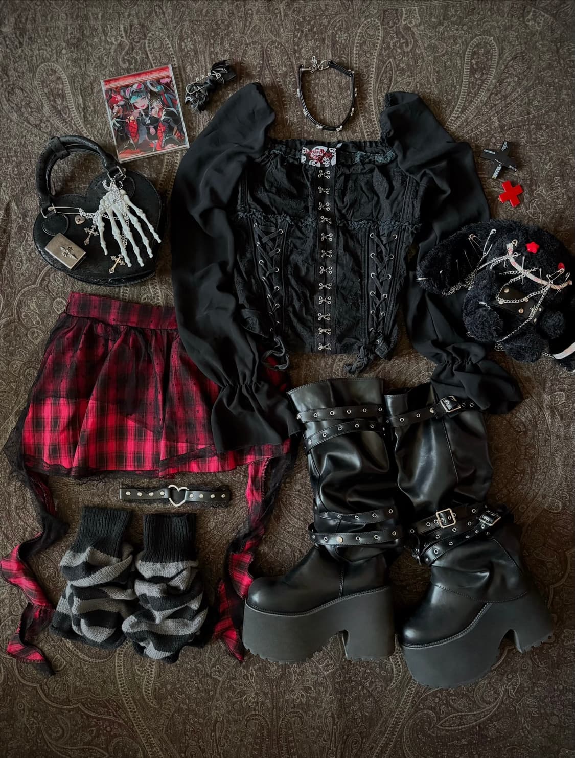 하트 레더 가터 상품이미지1