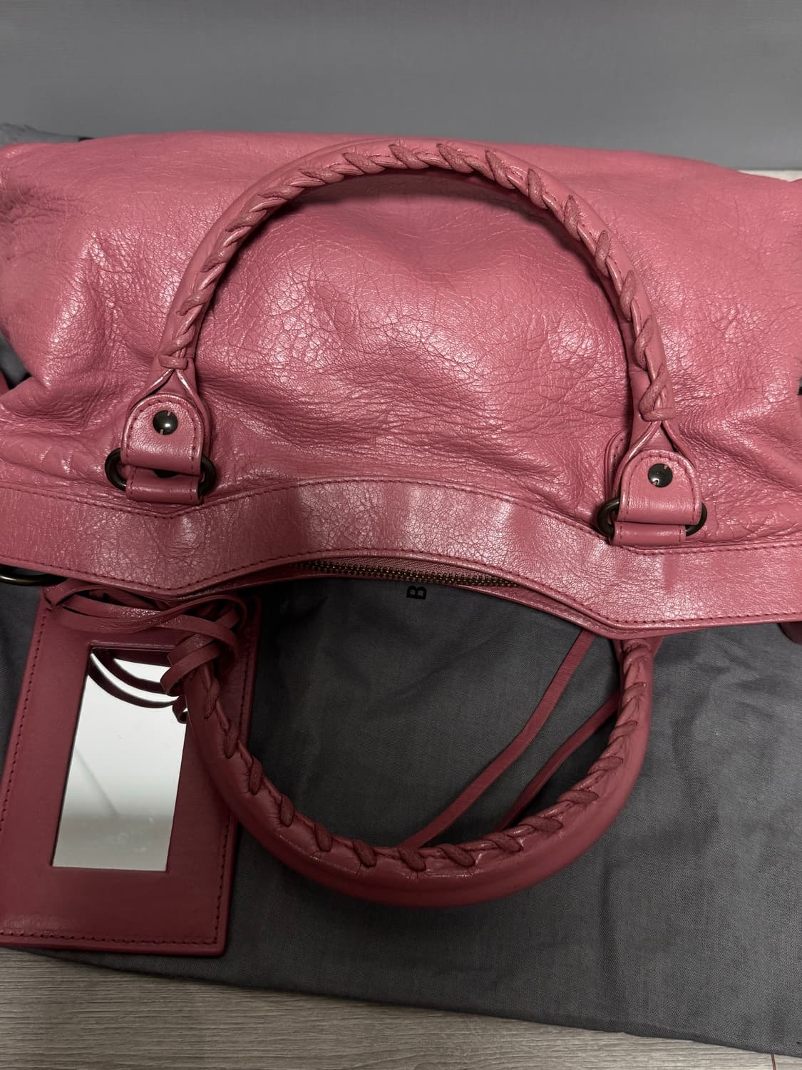 Balenciaga 발렌시아가 르시티 시티백 핑크 스몰 A+ 상품이미지4