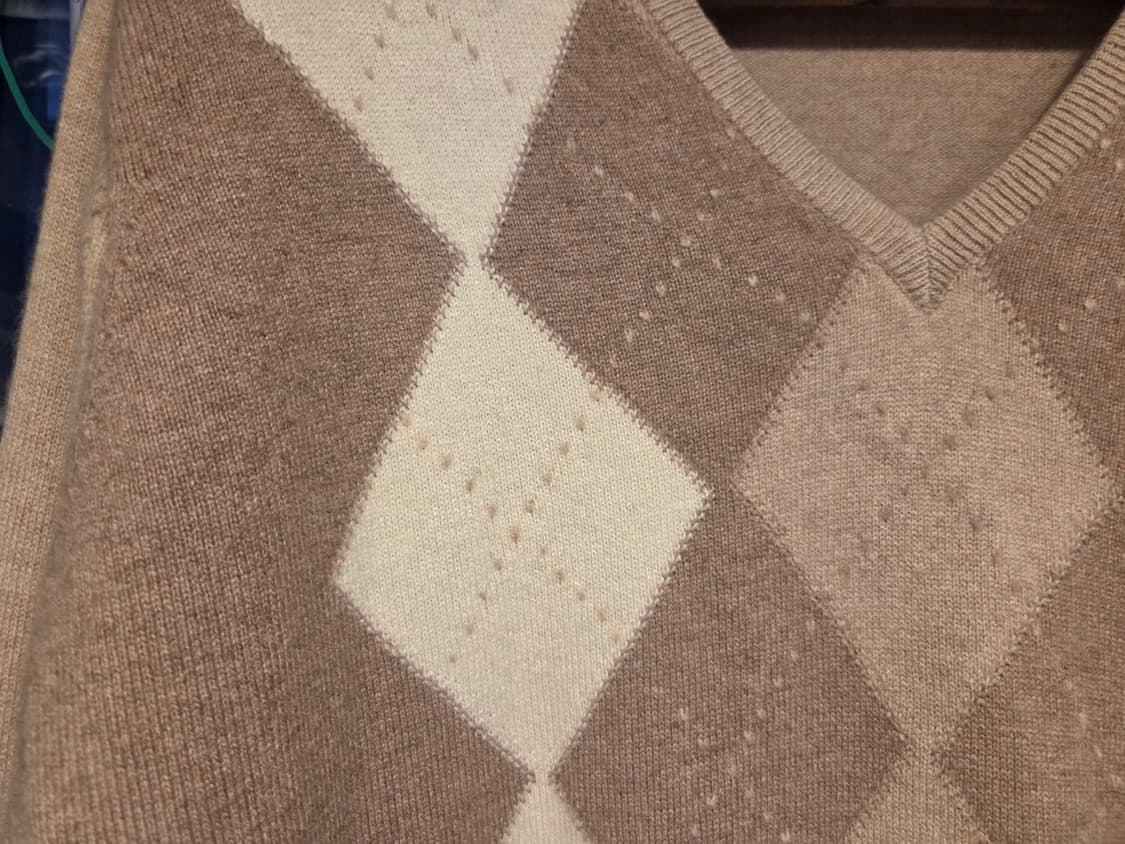 스코티시 인타르시아 캐시미어 니트 상품이미지5