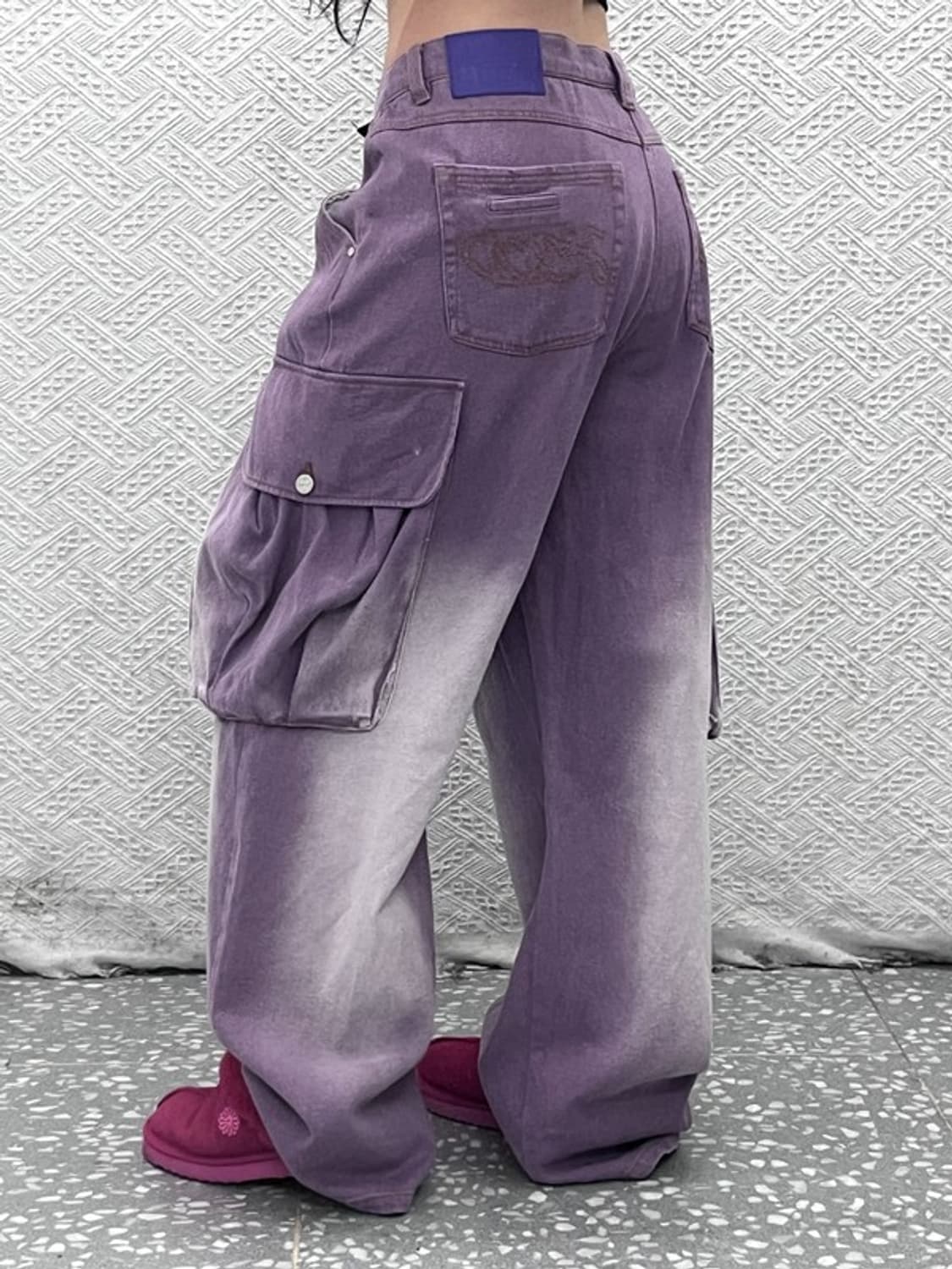 HOODHOOD 빈티지워싱 빅포켓 카고팬츠 33인치 C06233 상품이미지1