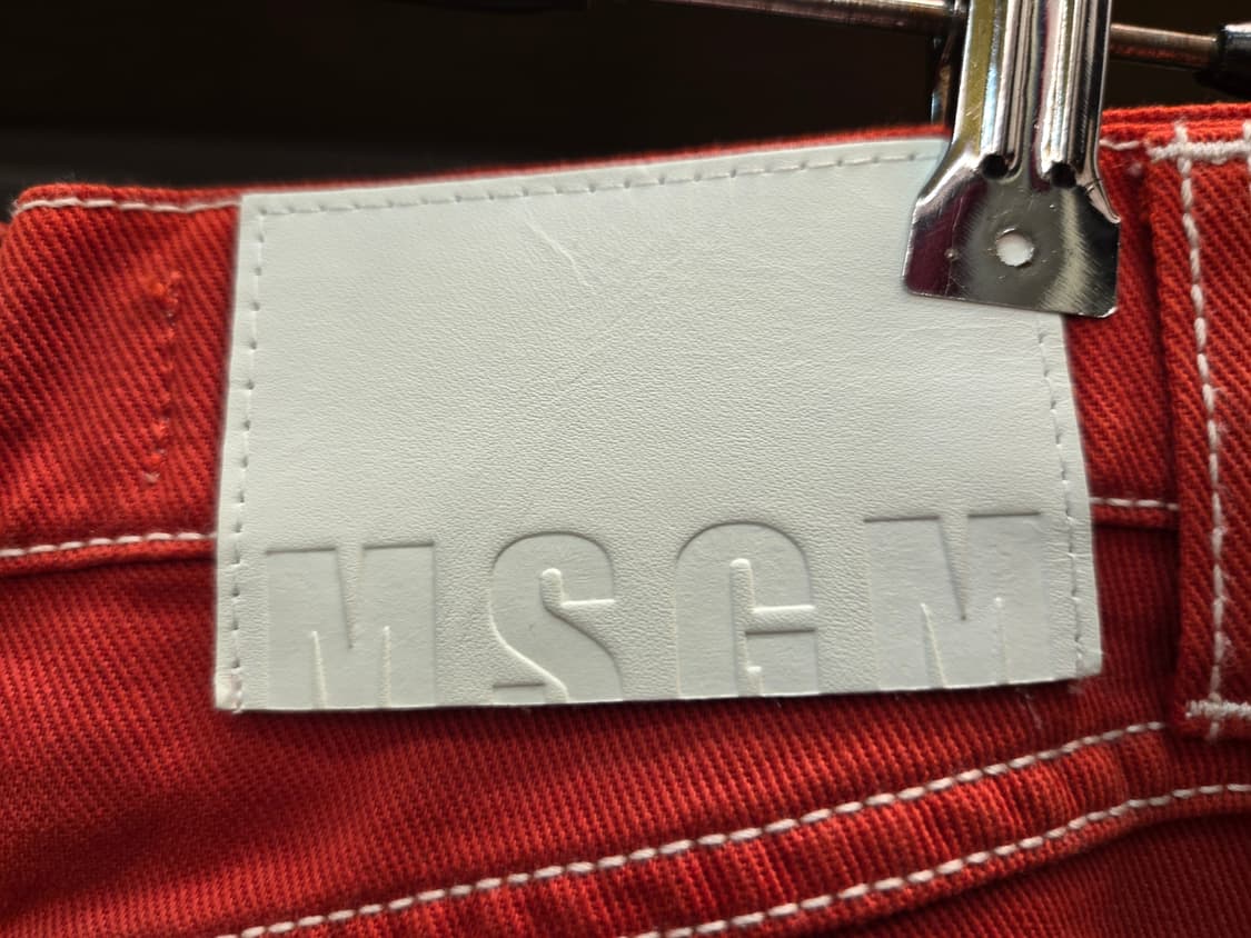 MSGM 레드 롱 스커트 상품이미지8