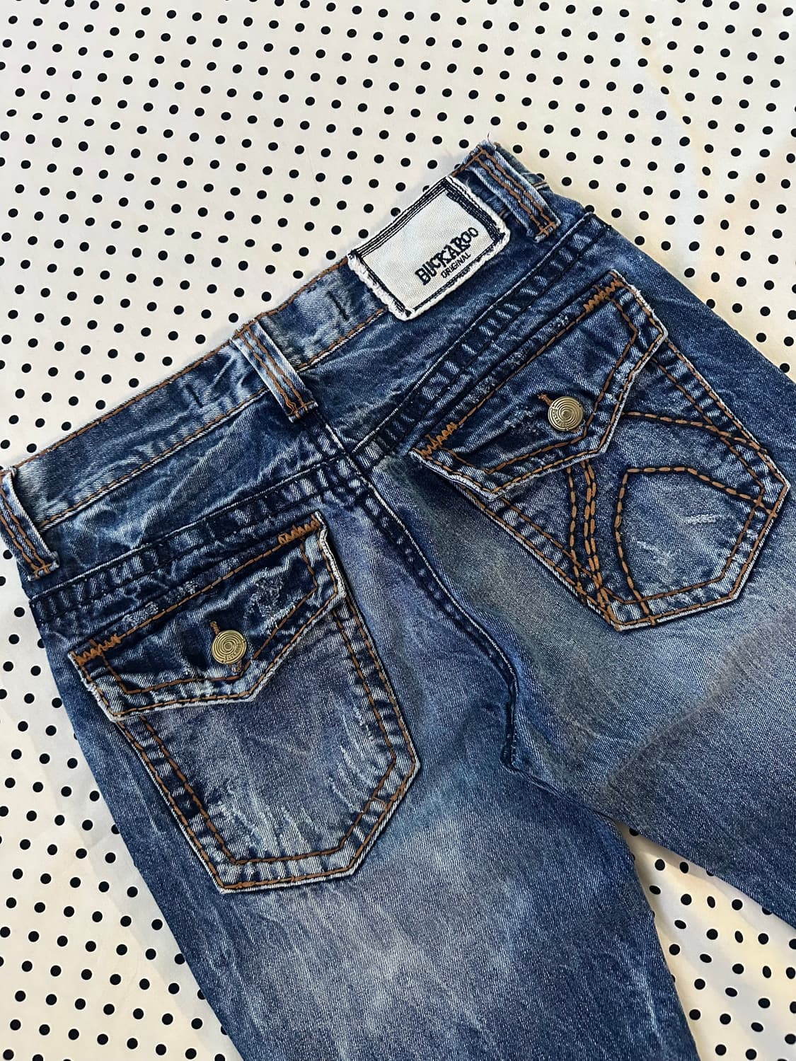 버커루 워싱 데님팬츠 y2k 펑크 상품이미지5