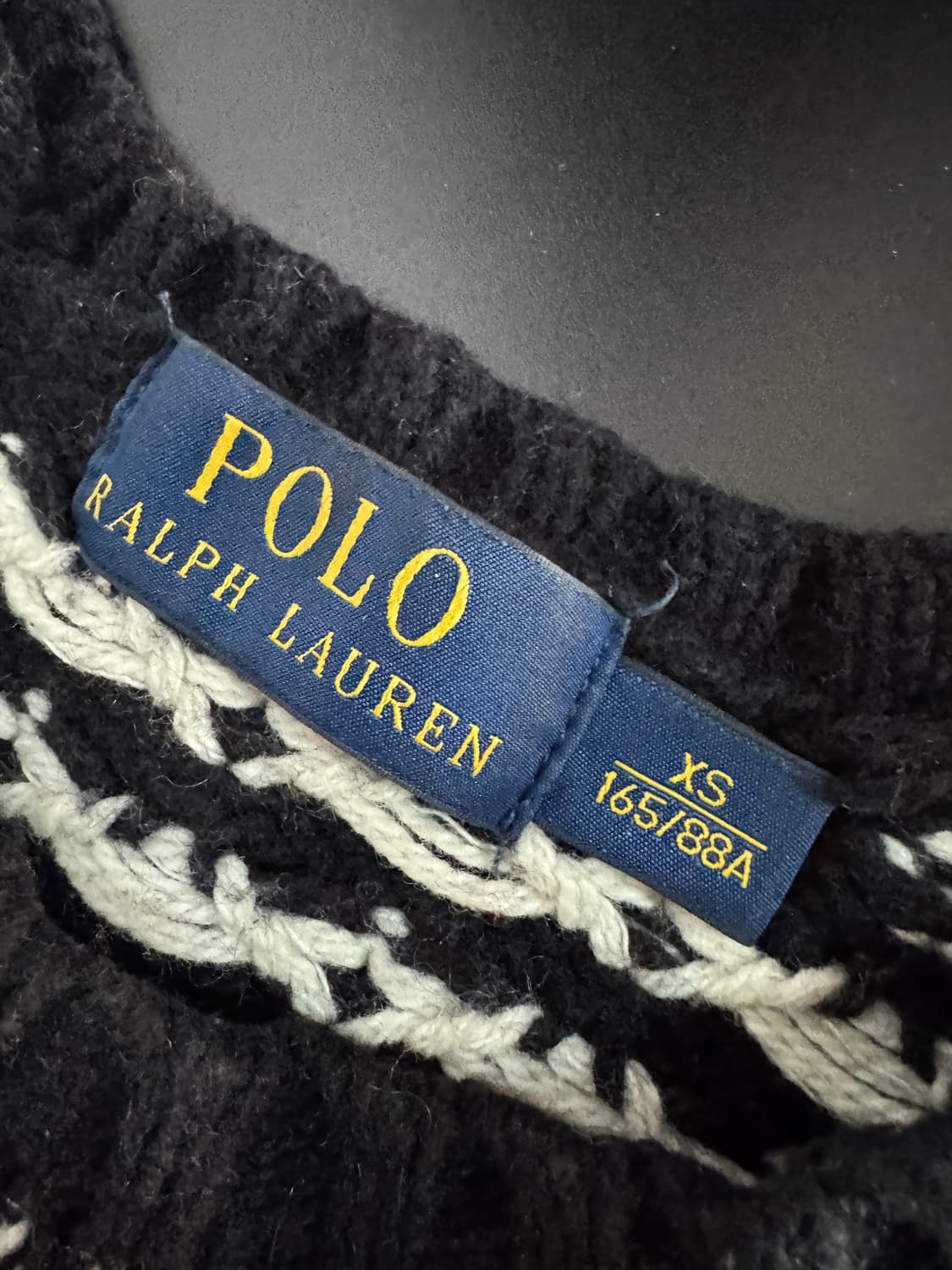 희귀!! 폴로 랄프로렌 RL 로고 순록 노르닉 니트 M 캐시미어 상품이미지3