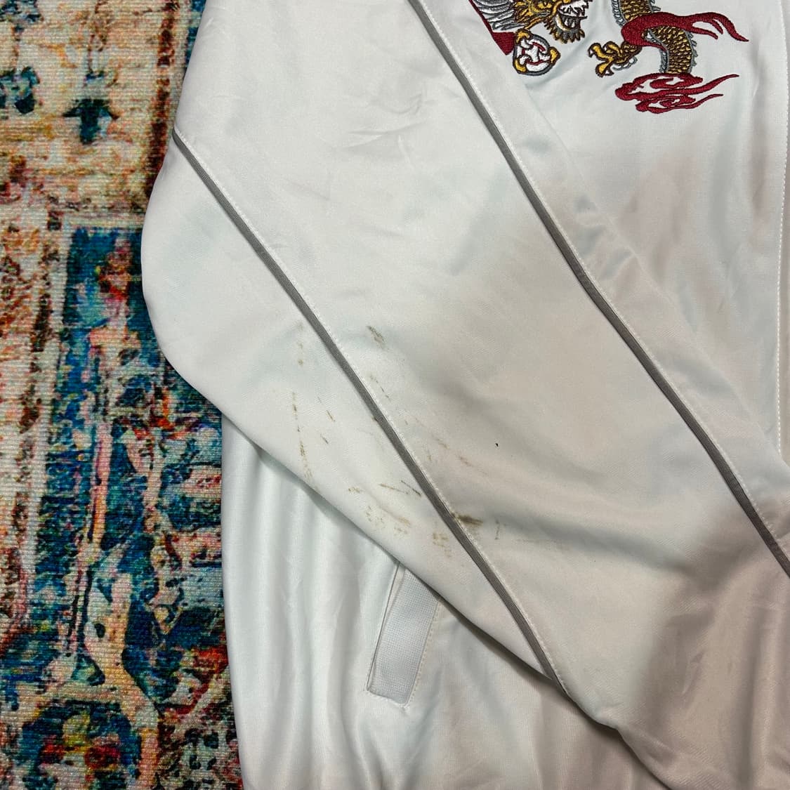 [XL] 용 자수 스카쟌 져지 자켓 상품이미지4