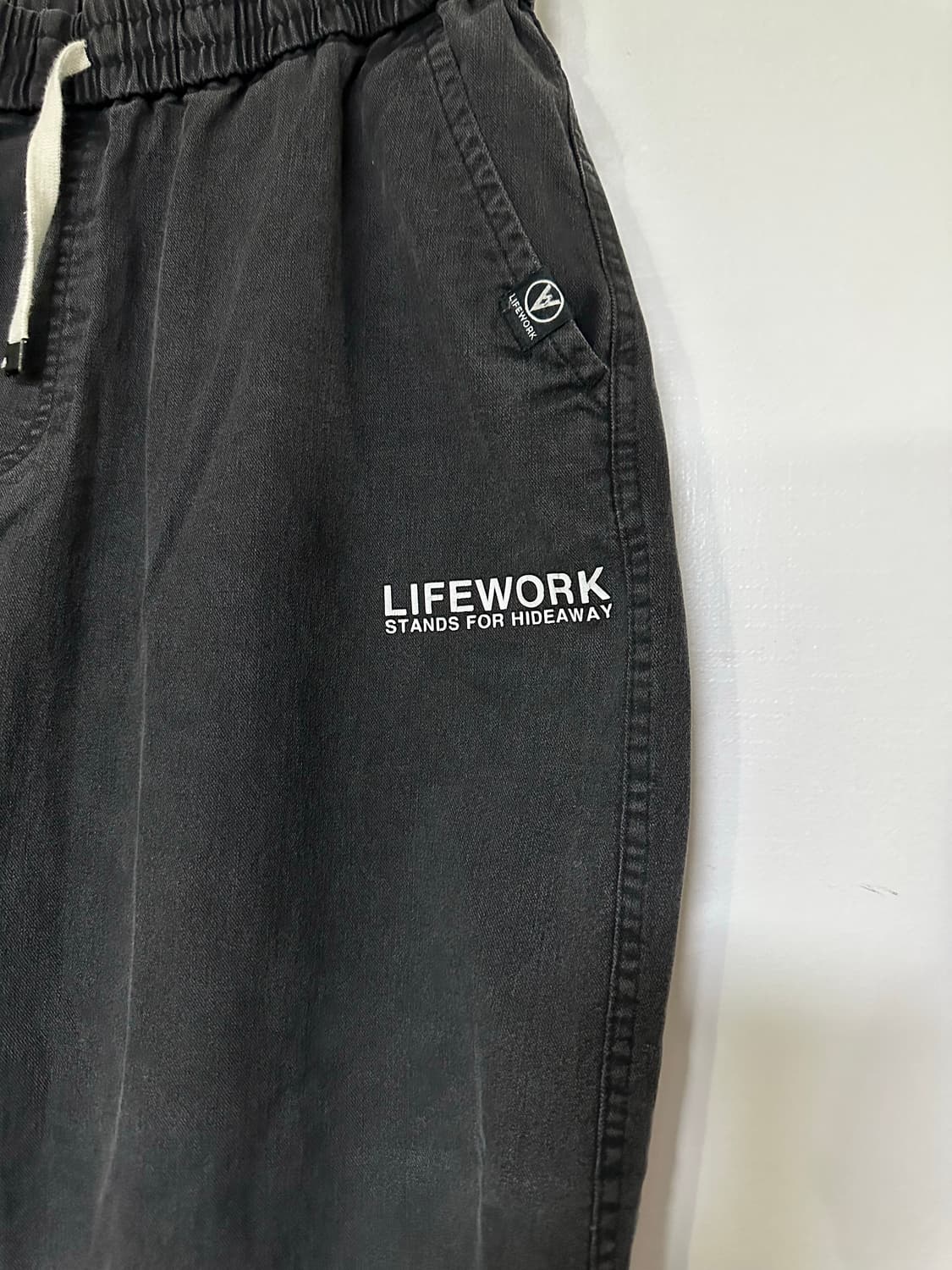 라이프워크 블랙 조거팬츠 상품이미지3