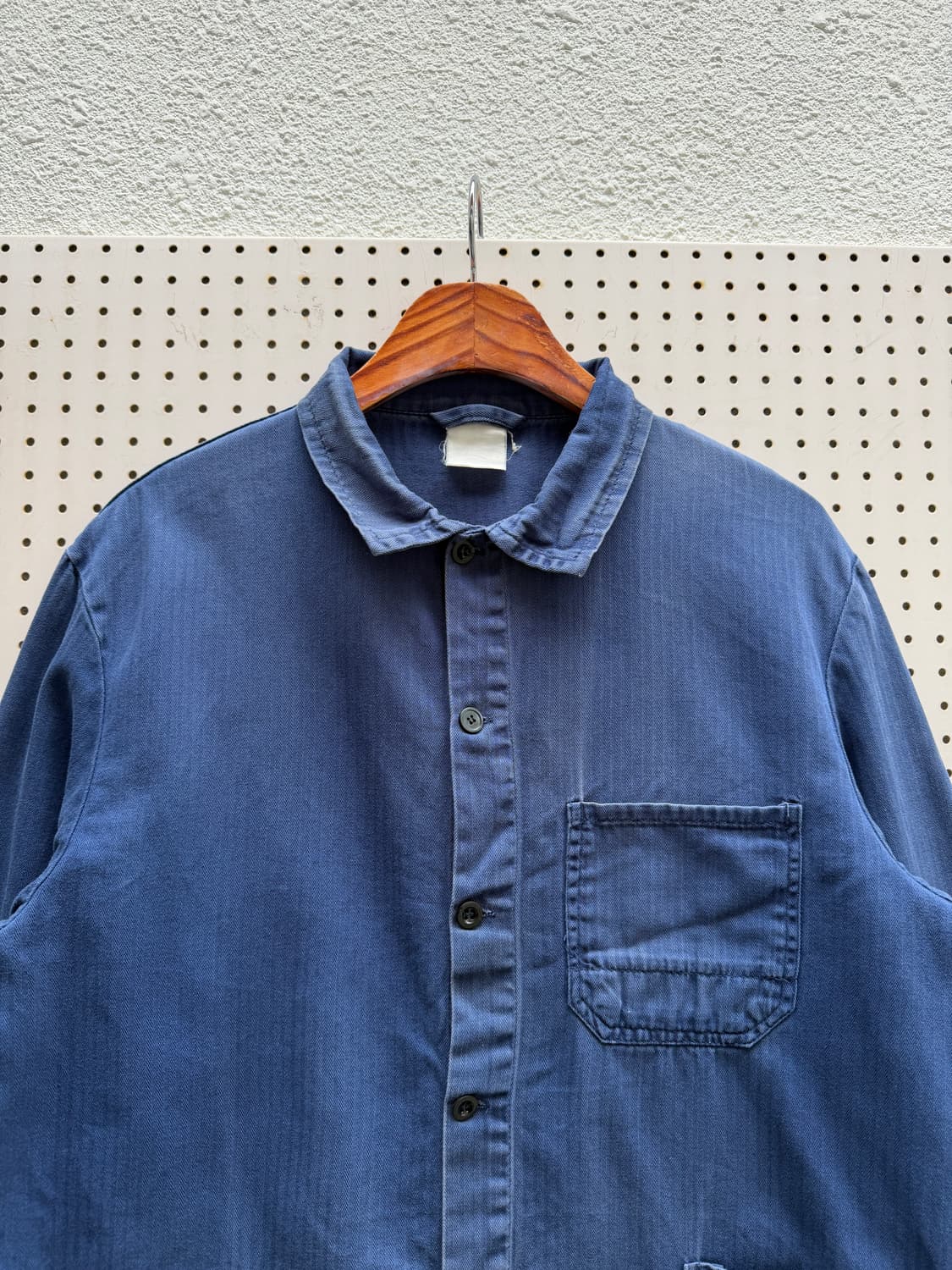 OLD VINTAGE FADED HBT FRENCH 헤링본프렌치워크자켓 상품이미지5