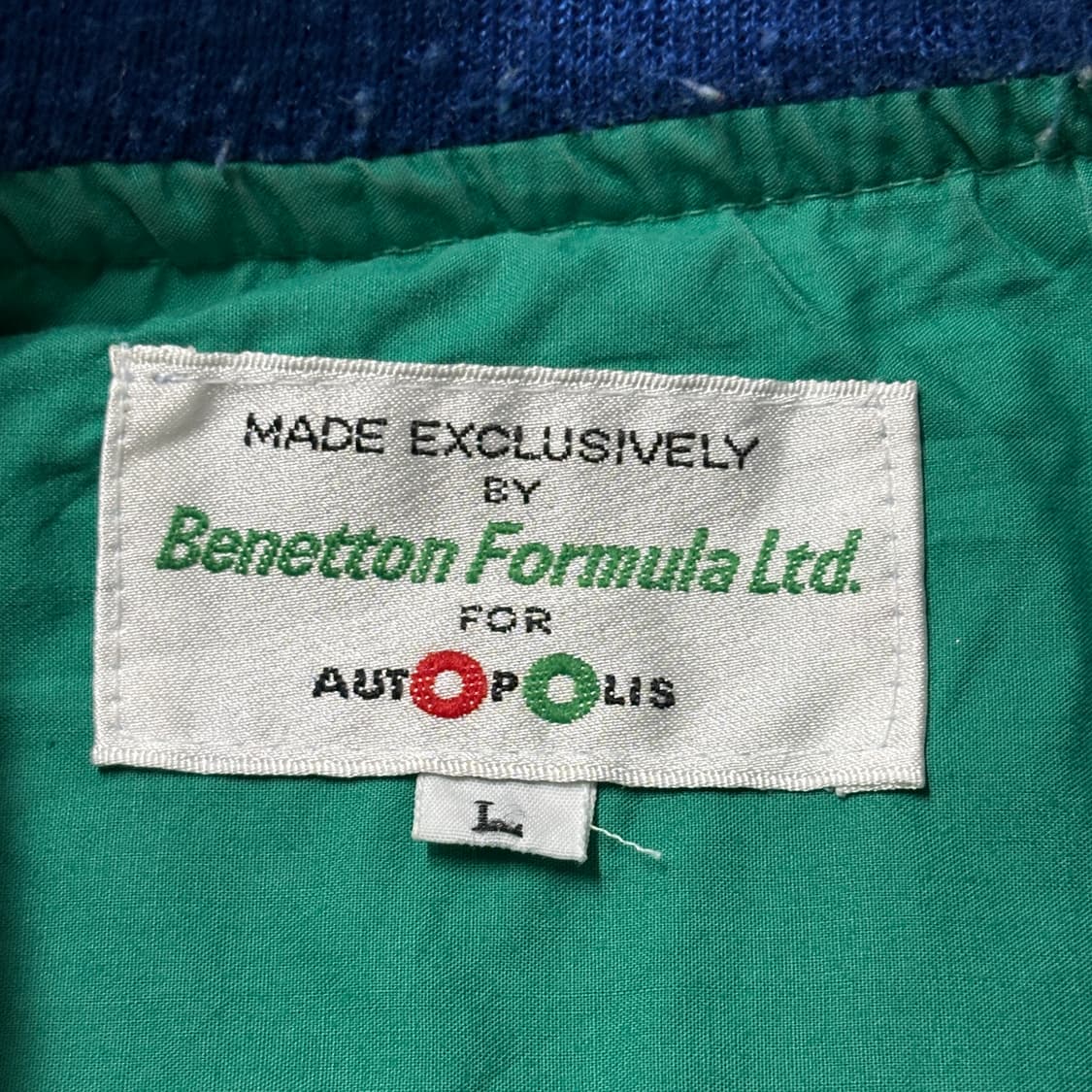 90‘s Benetton Formula Racing Bomber Jk 상품이미지5