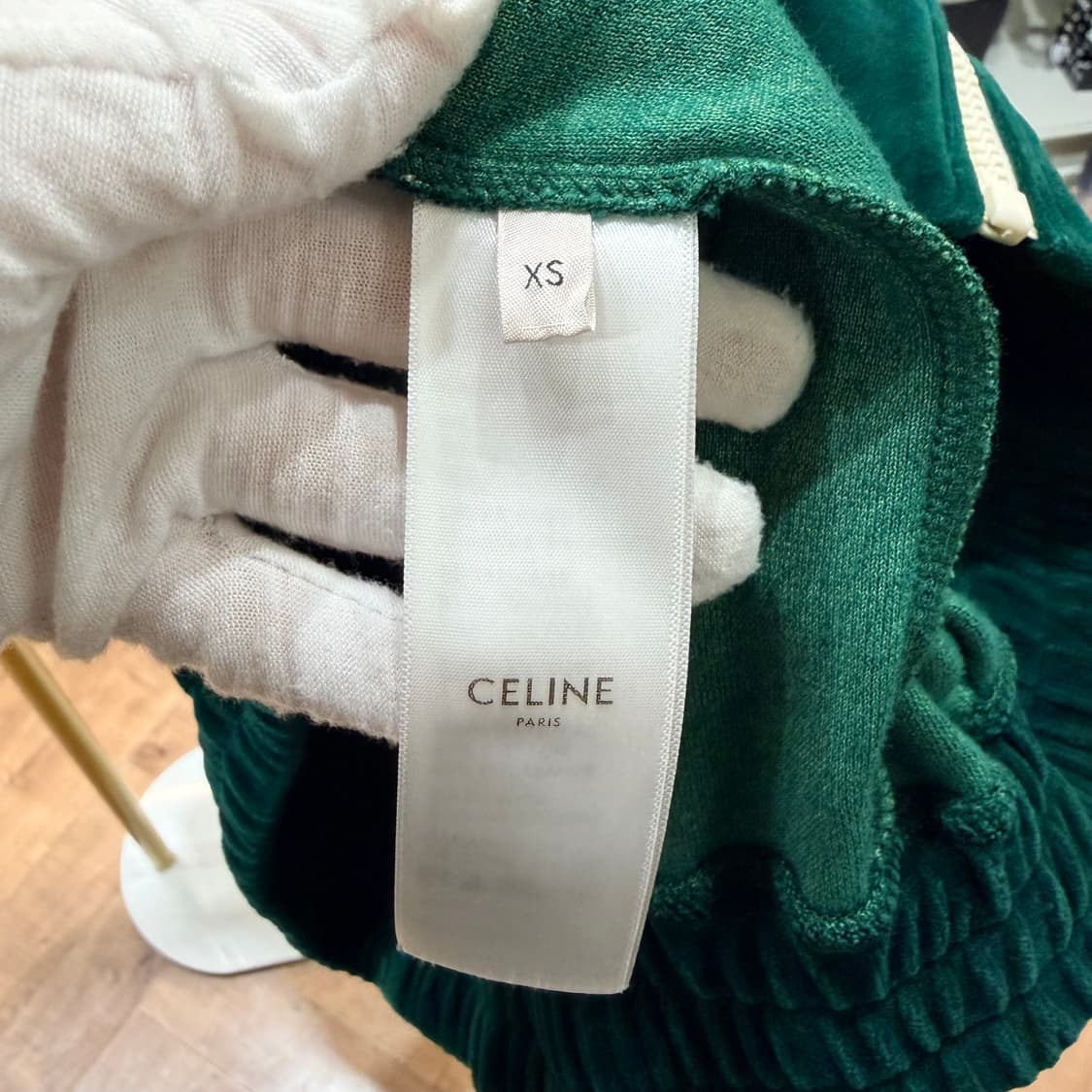 XS사이즈 / 셀린느 벨벳 트랙자켓 집업 그린  상품이미지5