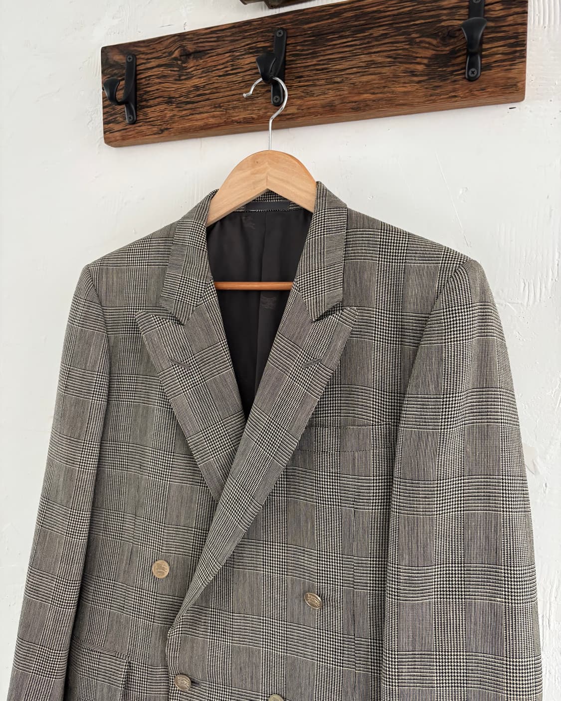 Burberry 버버리 체크패턴 더블 블레이저 상품이미지4