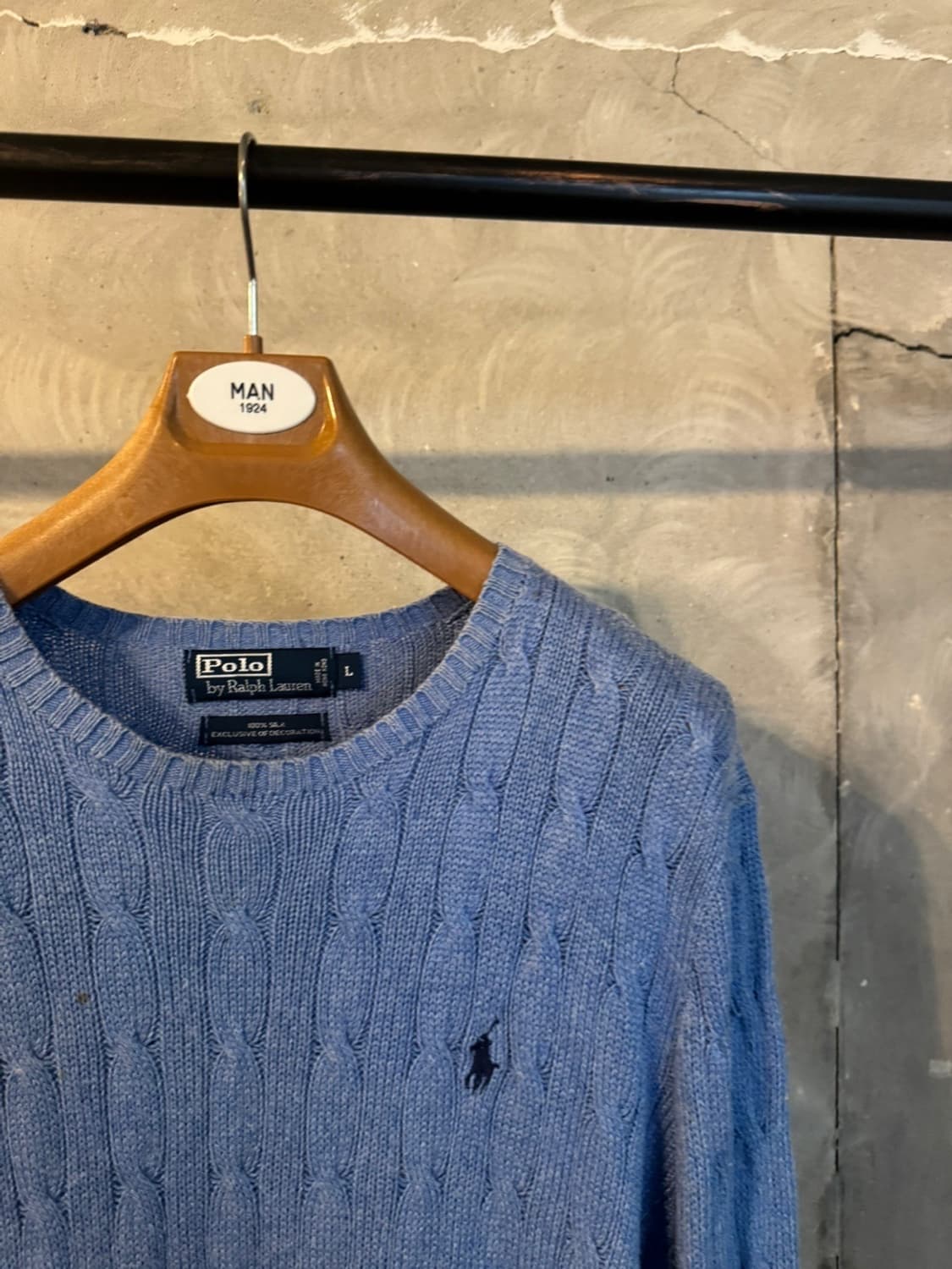폴로 랄프로렌 100% 실크 케이블 니트 105 상품이미지4