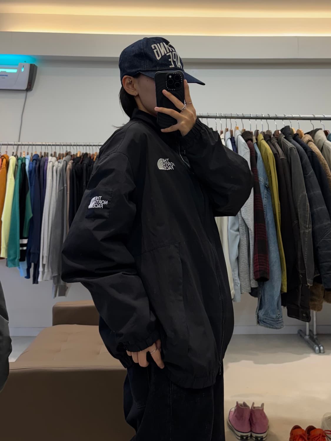 더 노스페이스 로고패치 바람막이 상품이미지7