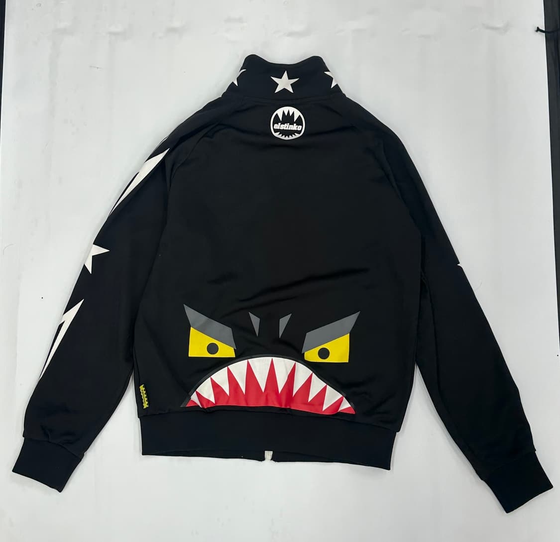 👾햇츠온 엘스팅코 프린팅 괴짜 져지 집업👾 블랙 데코라 괴짜룩 오네 상품이미지4