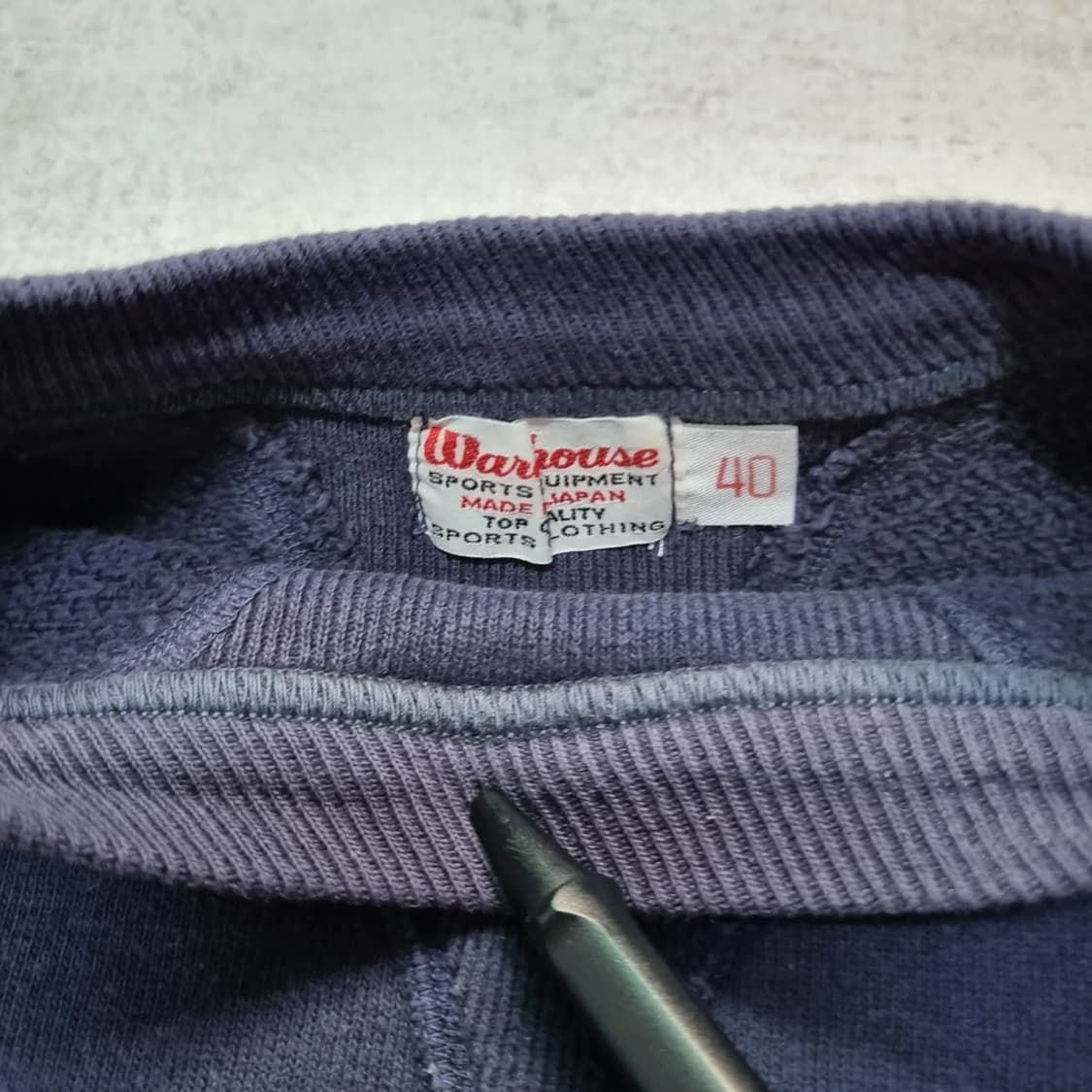 웨어하우스 포켓 네이비 스웻셔츠 40 sz 상품이미지3