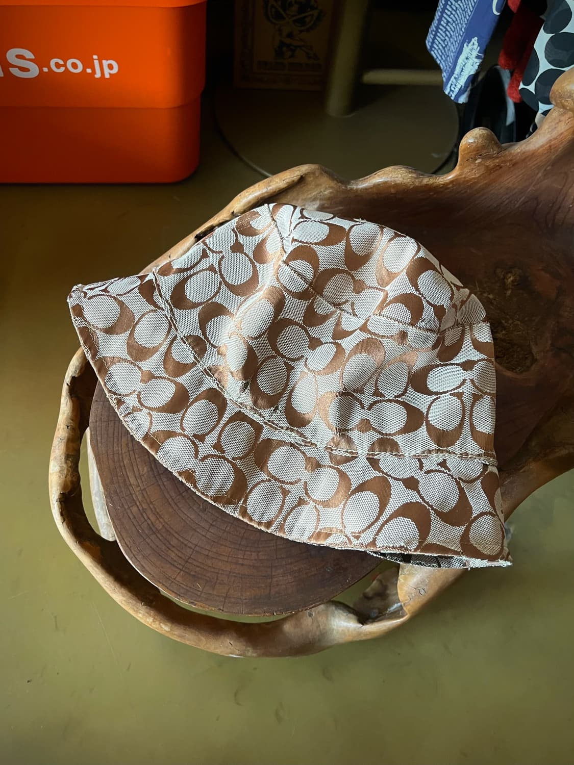 1990s Old COACH Jacquard Bucket Hat 상품이미지3