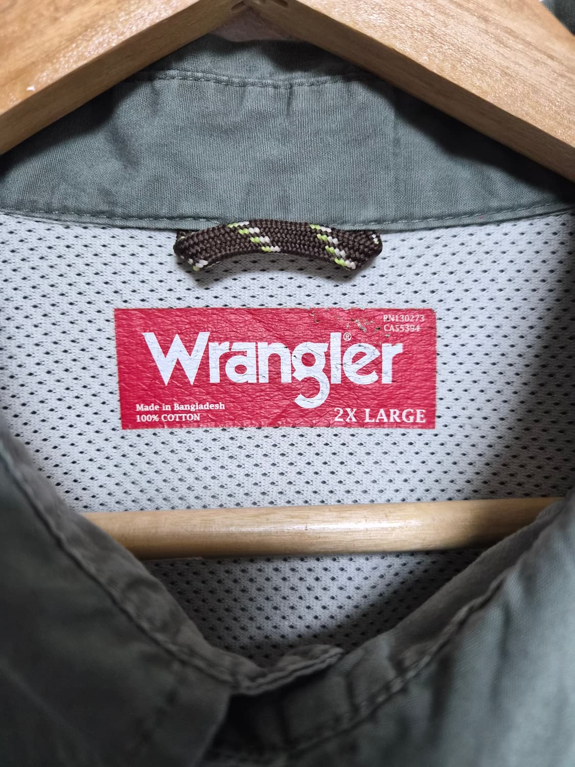 랭글러Wrangler 투포켓 반팔 워크 셔츠 2XL - S384 상품이미지3