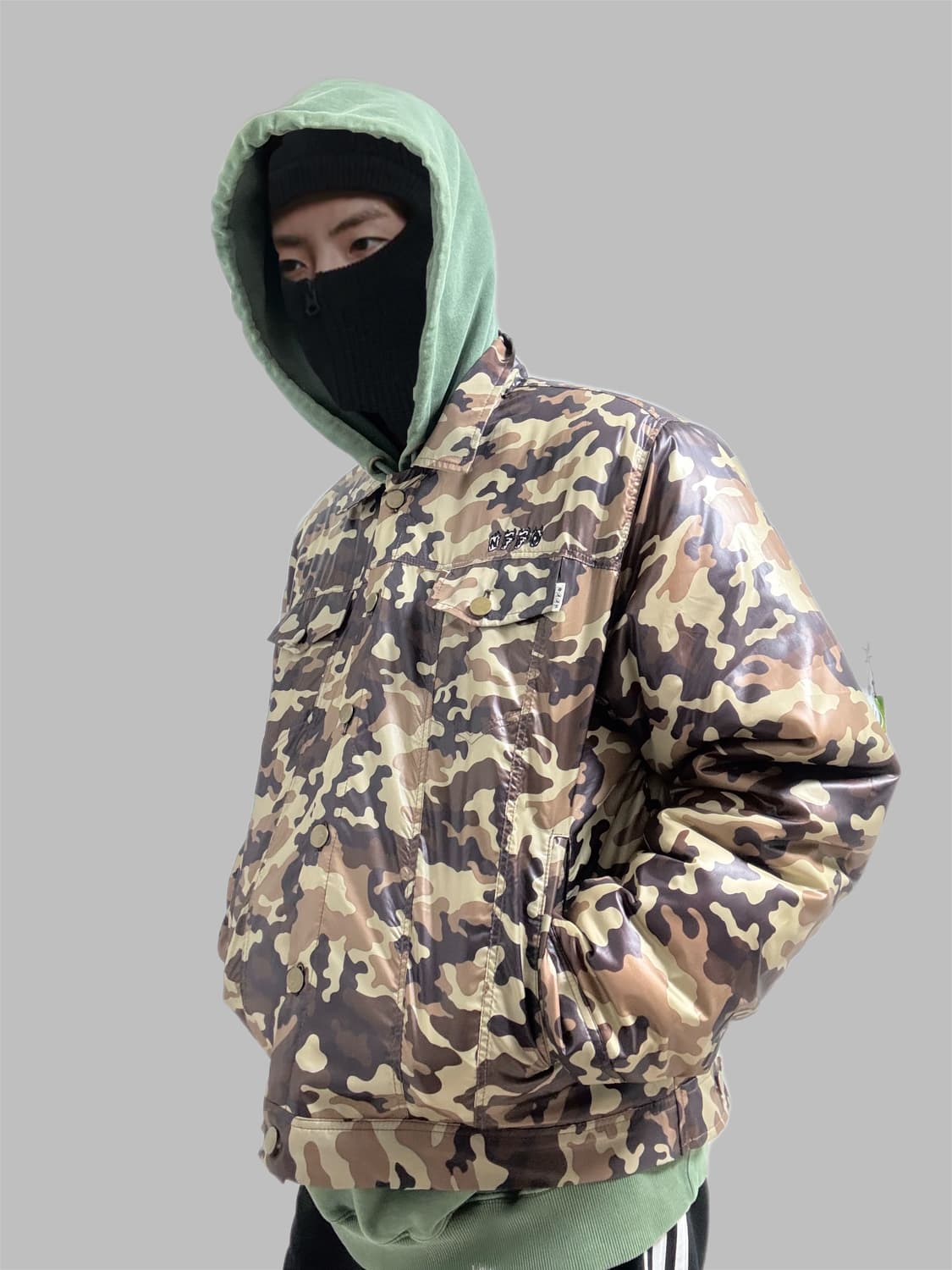 NFFO 카모 경량패딩 상품이미지1