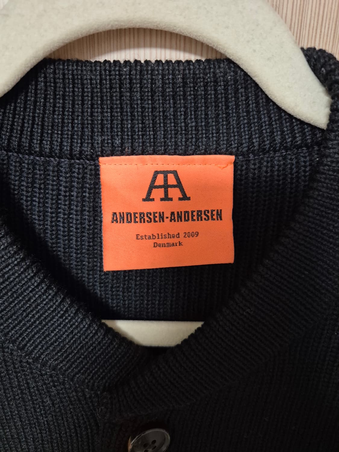 안데르센안데르센 스키퍼 가디건 블랙 xxl 상품이미지2