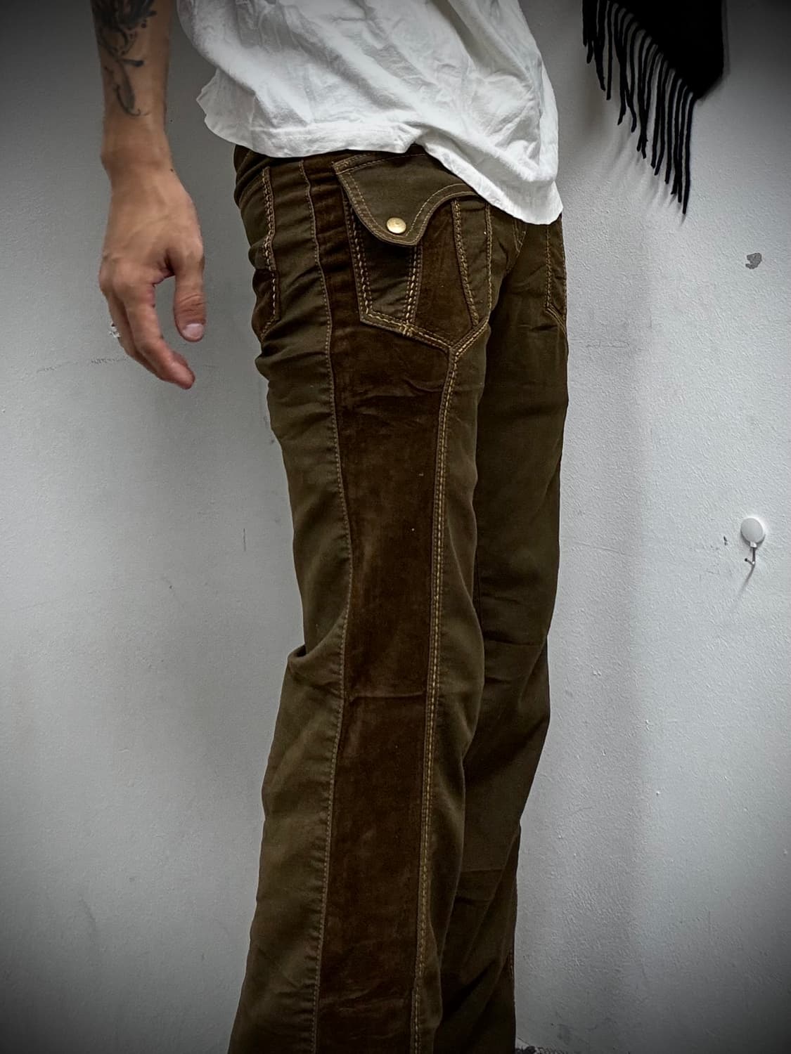 “Vintage” Western Mood Side Corduroy Det 상품이미지8