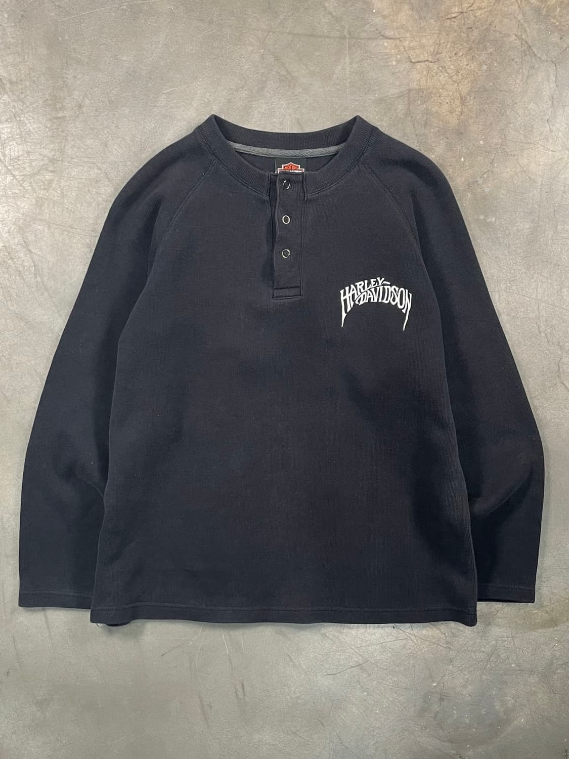 할리데이비슨 헨리넥 엘보패치 스웻셔츠 상품이미지1