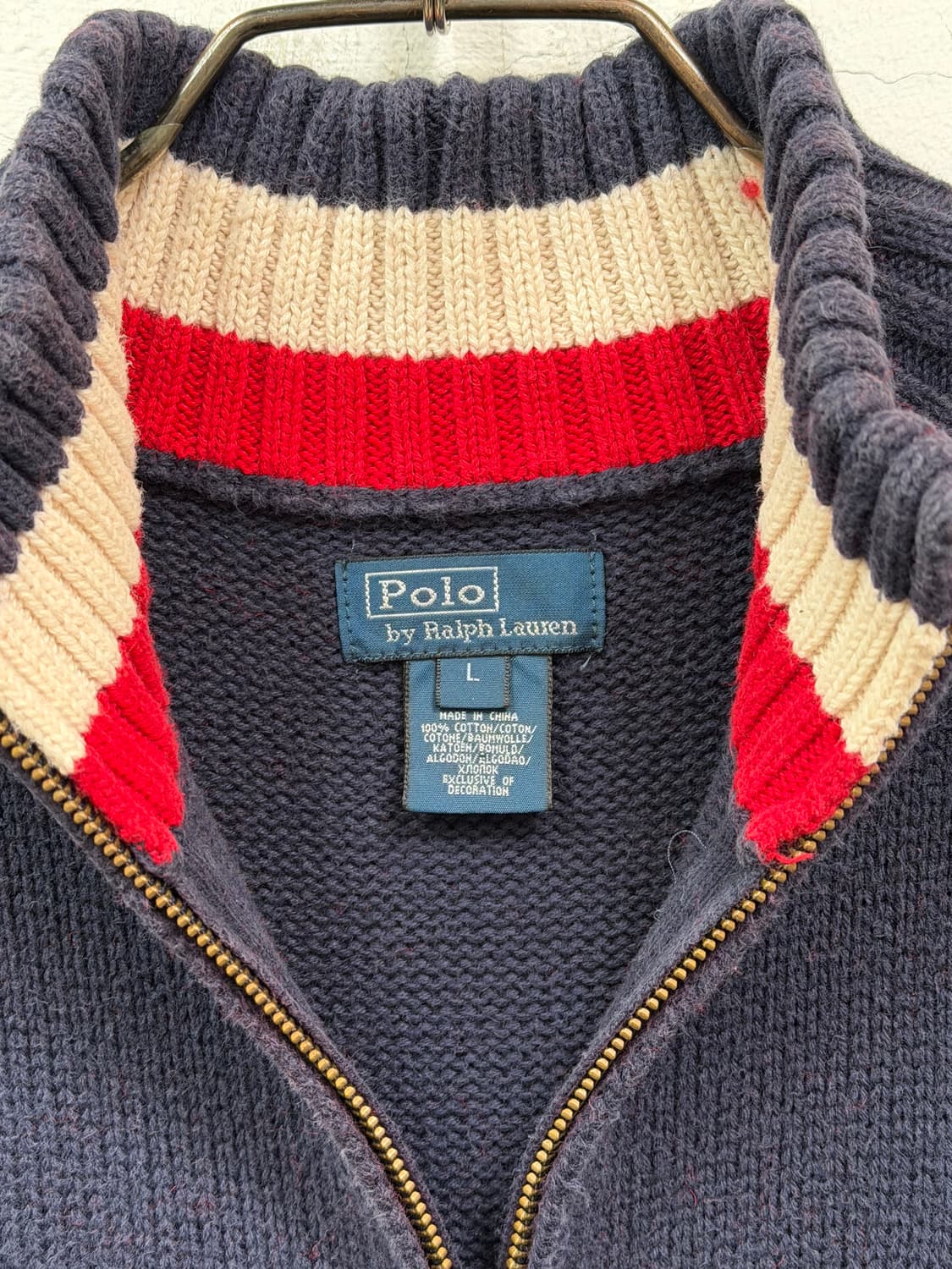 Polo Ralph Lauren 폴로 자수 니트 집업 L 상품이미지2