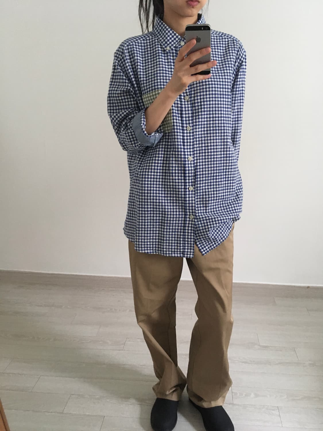 piste blue gingham check shirt 상품이미지2