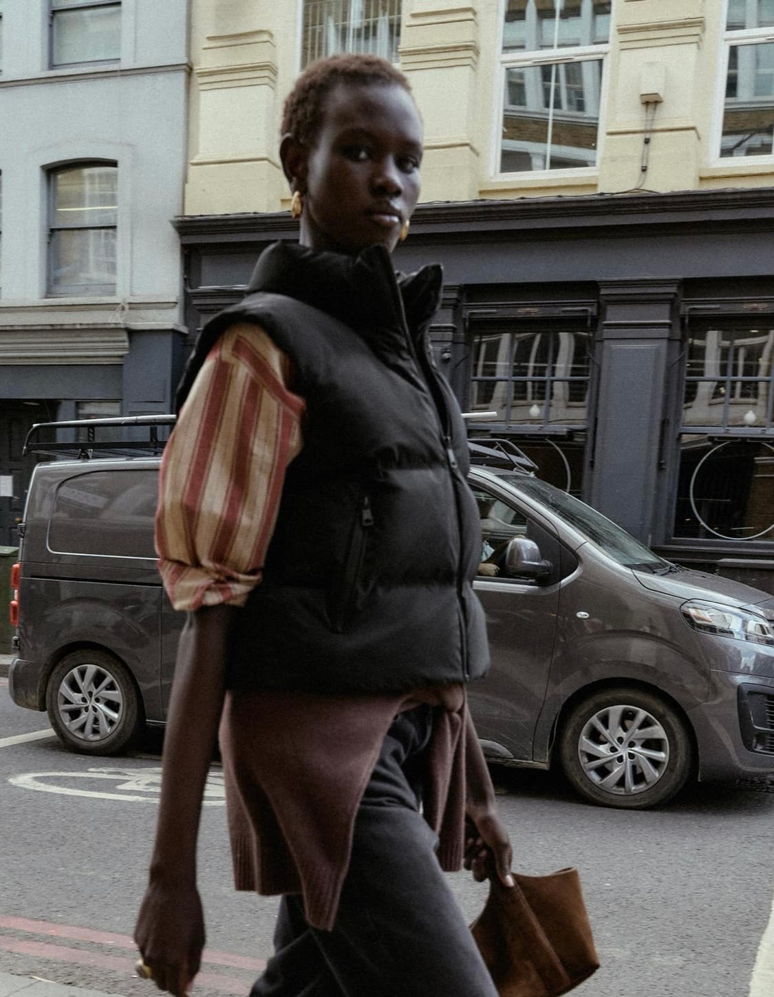 ZARA 자라 숏 크롭 블랙 푸퍼 패딩 조끼 베스트 상품이미지1