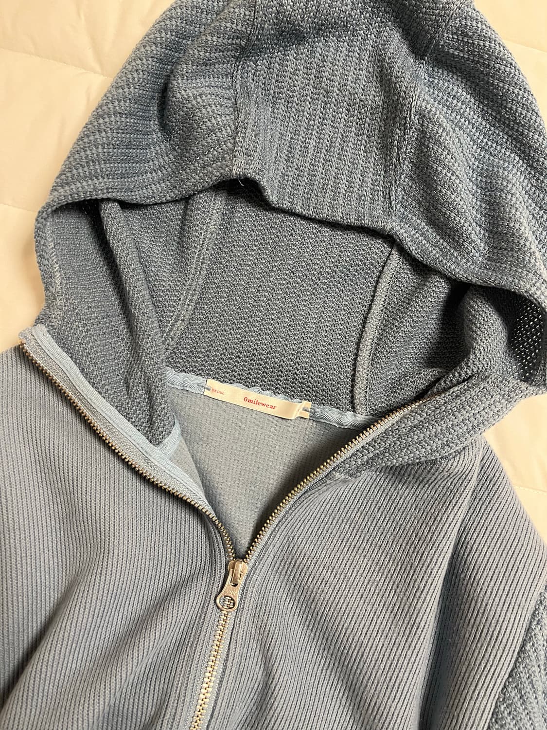 0milewear 영마일웨어 바라클라바 집업 블루 상품이미지6