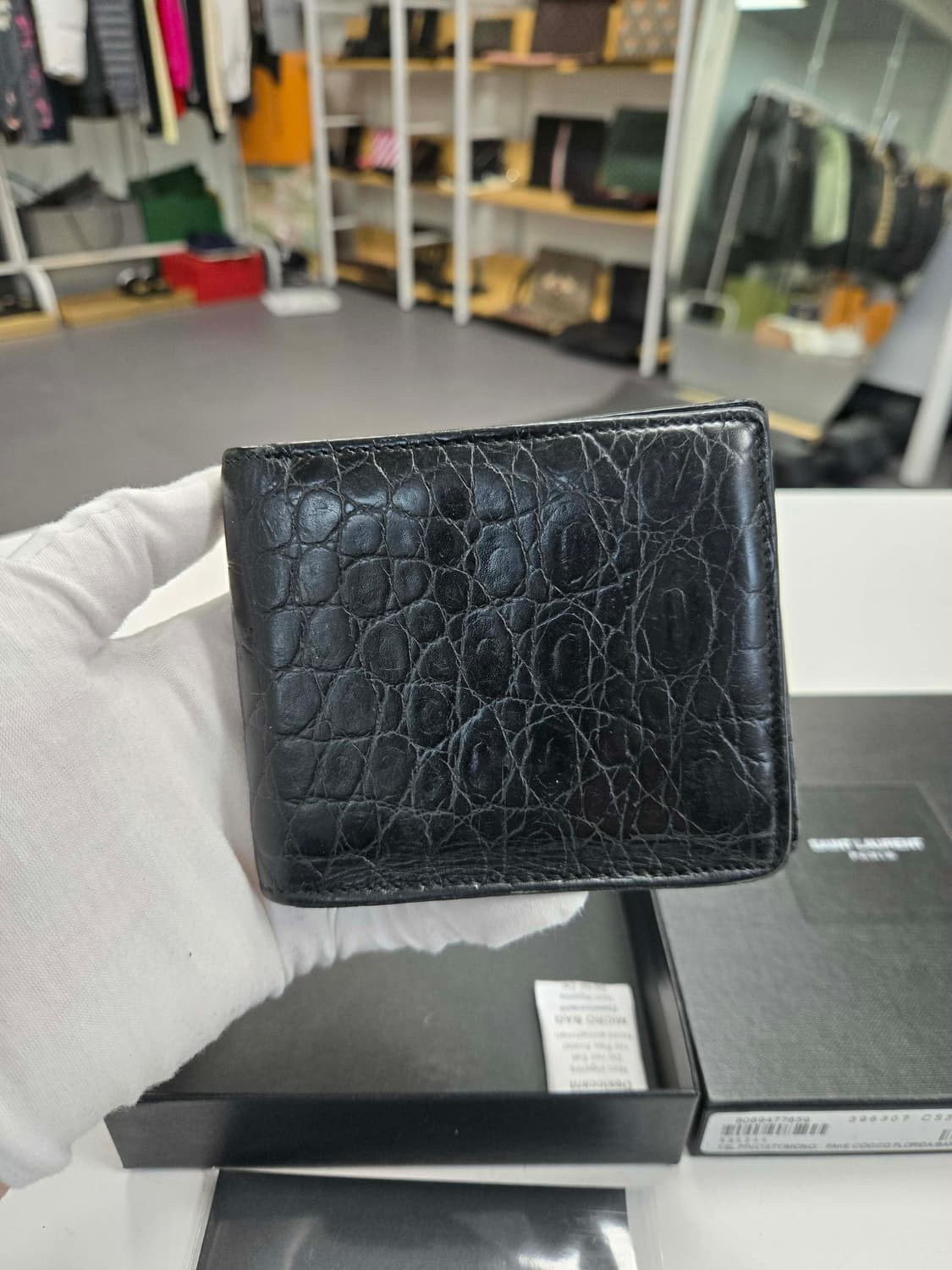 [A급컨디션]입생로랑 크로커다일 반지갑 상품이미지2