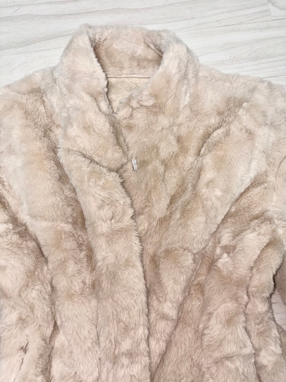 베이지 빈티지 퍼자켓 모리 라떼갸루 히메갸루 오네갸루 로걀 크루빈티지 상품이미지2