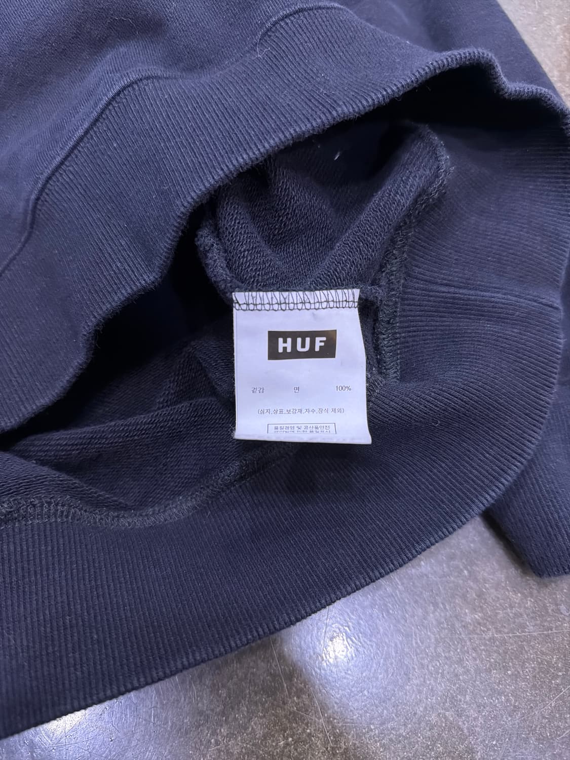 HUF 허프 아치 로고 맨투맨 스웻셔츠 블랙 XXL 상품이미지6