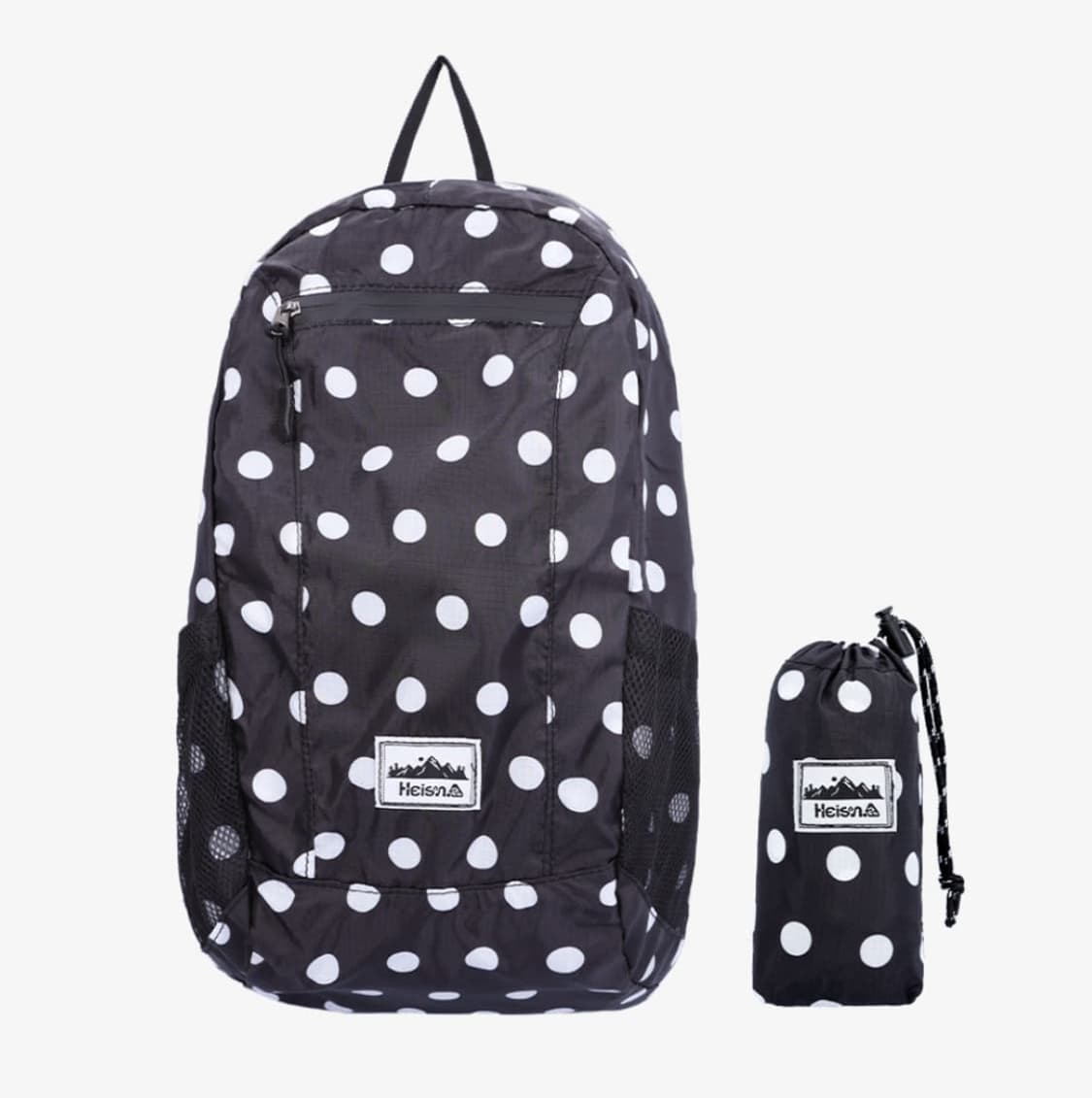 [새상품/당일배송] 하이산 초경량 컴팩트 포켓백 v1, 하이산 도트 백팩 상품이미지1