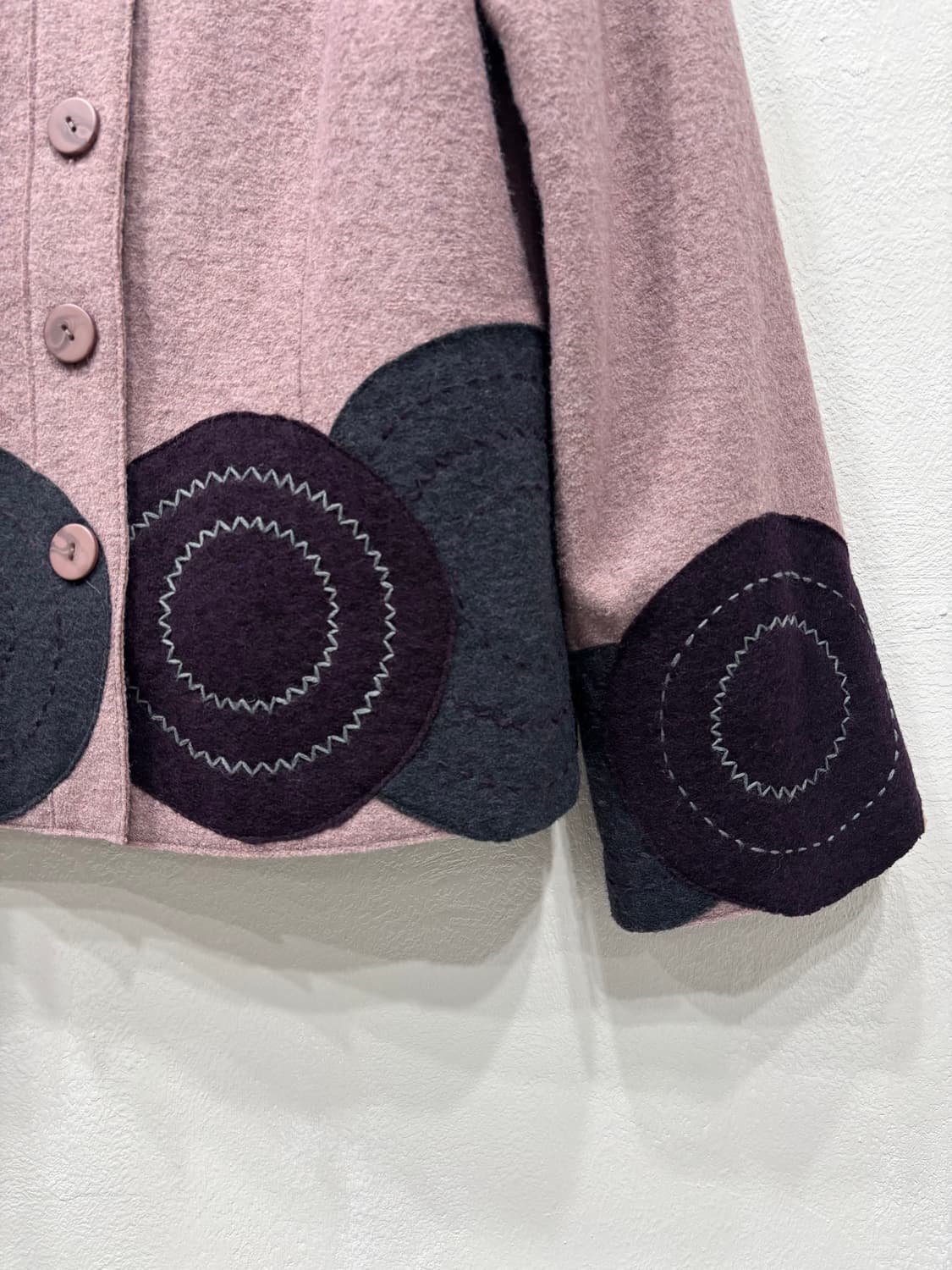 빈티지 패치 울자켓 상품이미지2