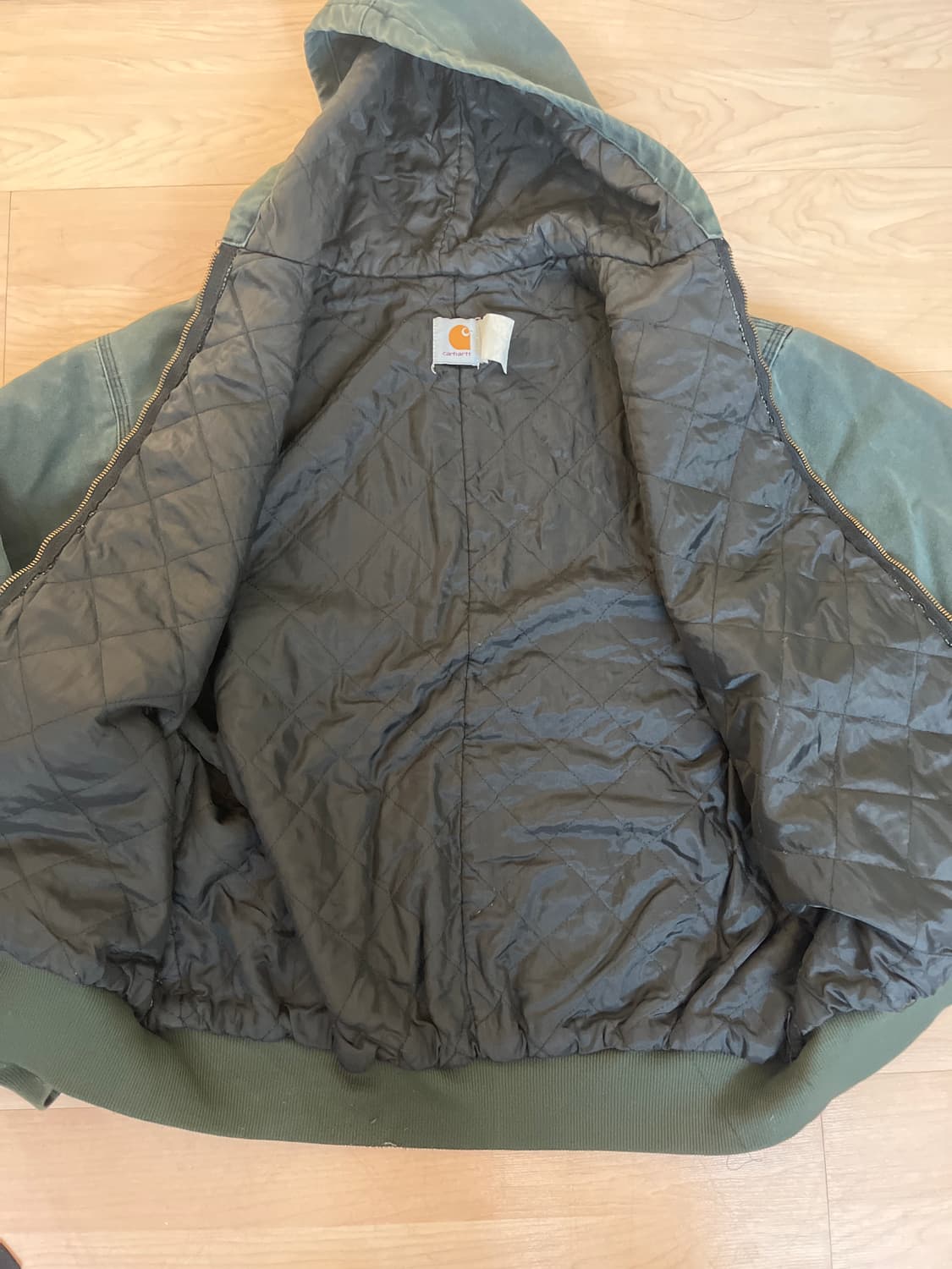 칼하트 덕 액티브 워크자켓 그린 상품이미지3