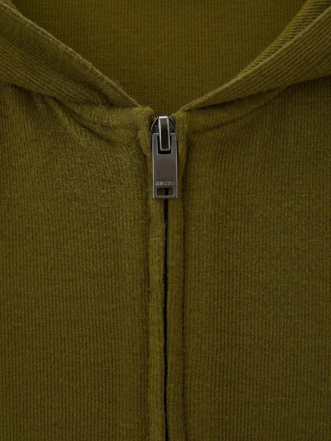 렉토 울 텐셀 집업 후드 올리브 상품이미지3