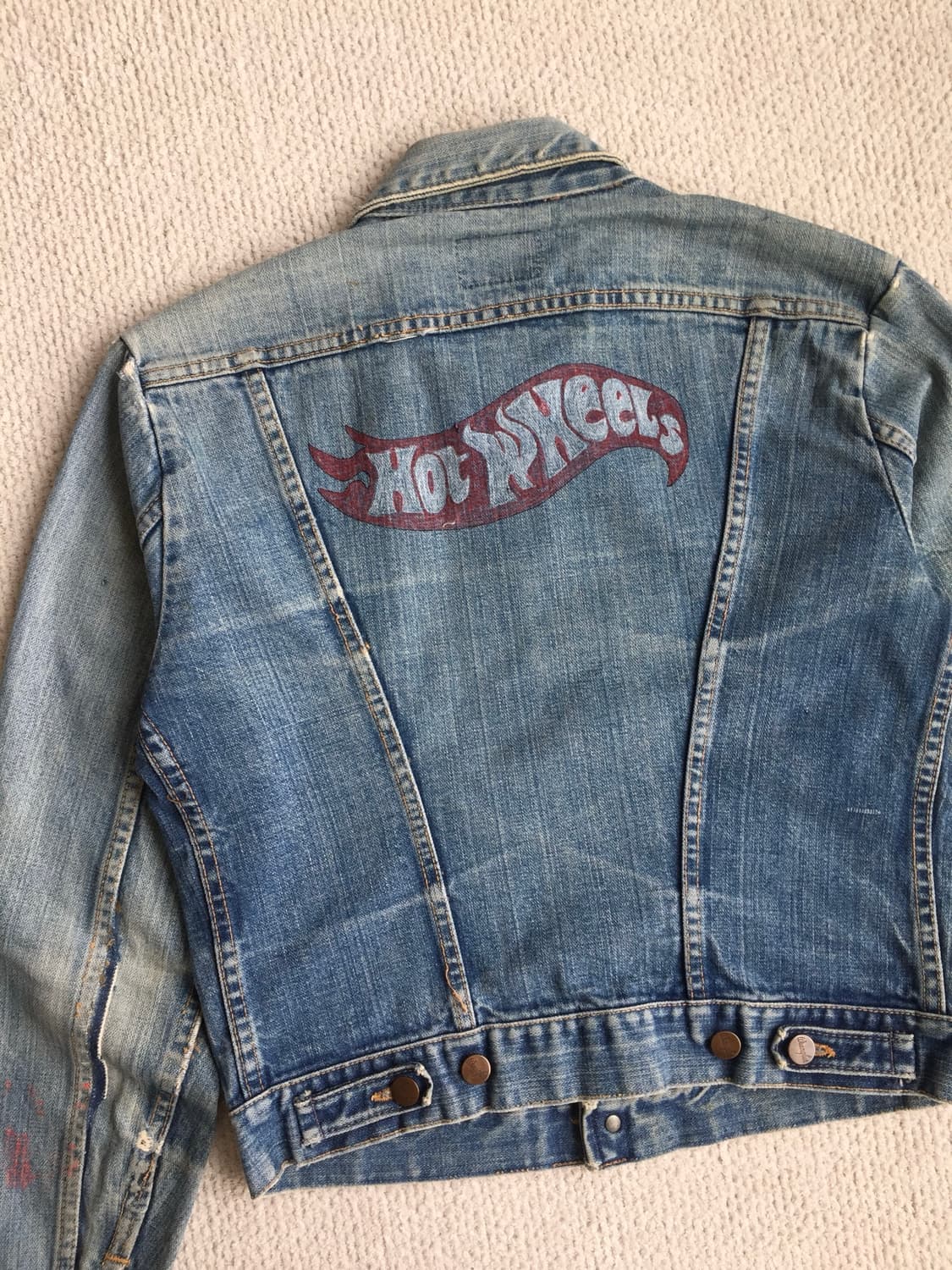 70’s wrangler 124mj 체인스티치 굿페이딩 데님자켓 상품이미지9