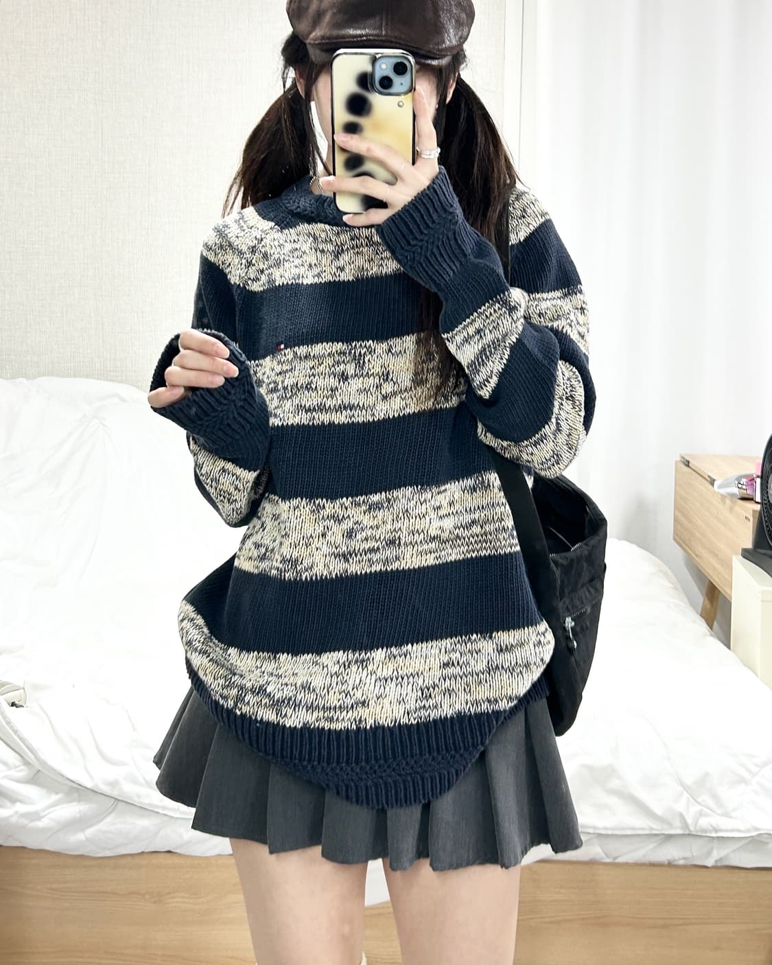 타미힐피거 미니로고 단가라 니트 상품이미지4